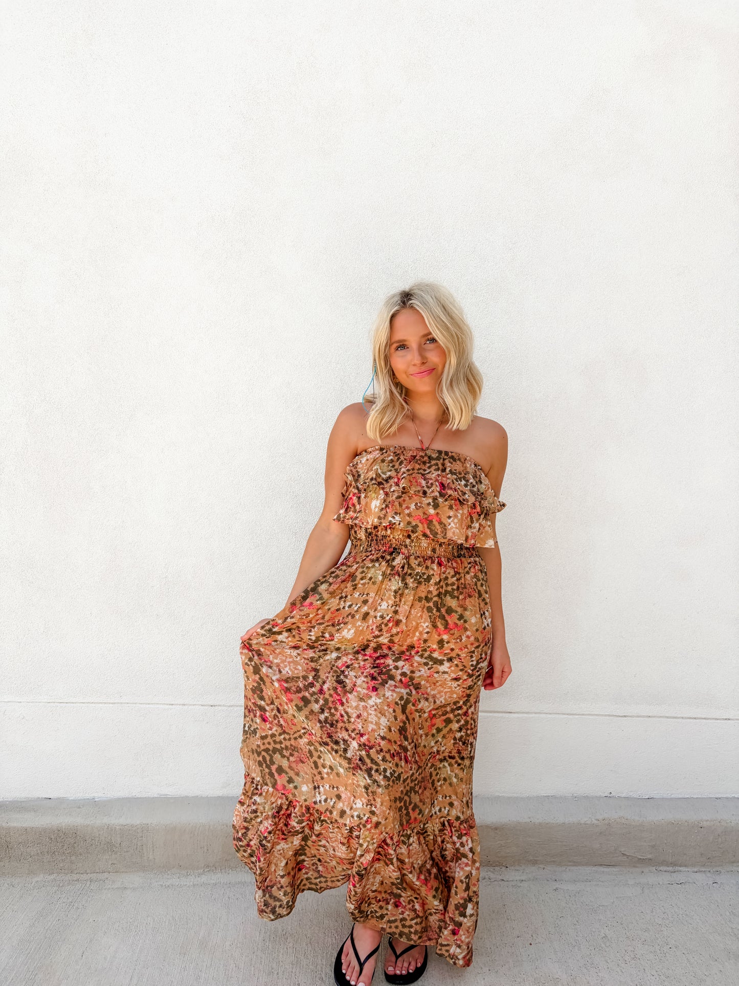 Sunset Canyon Strapless Maxi Dress