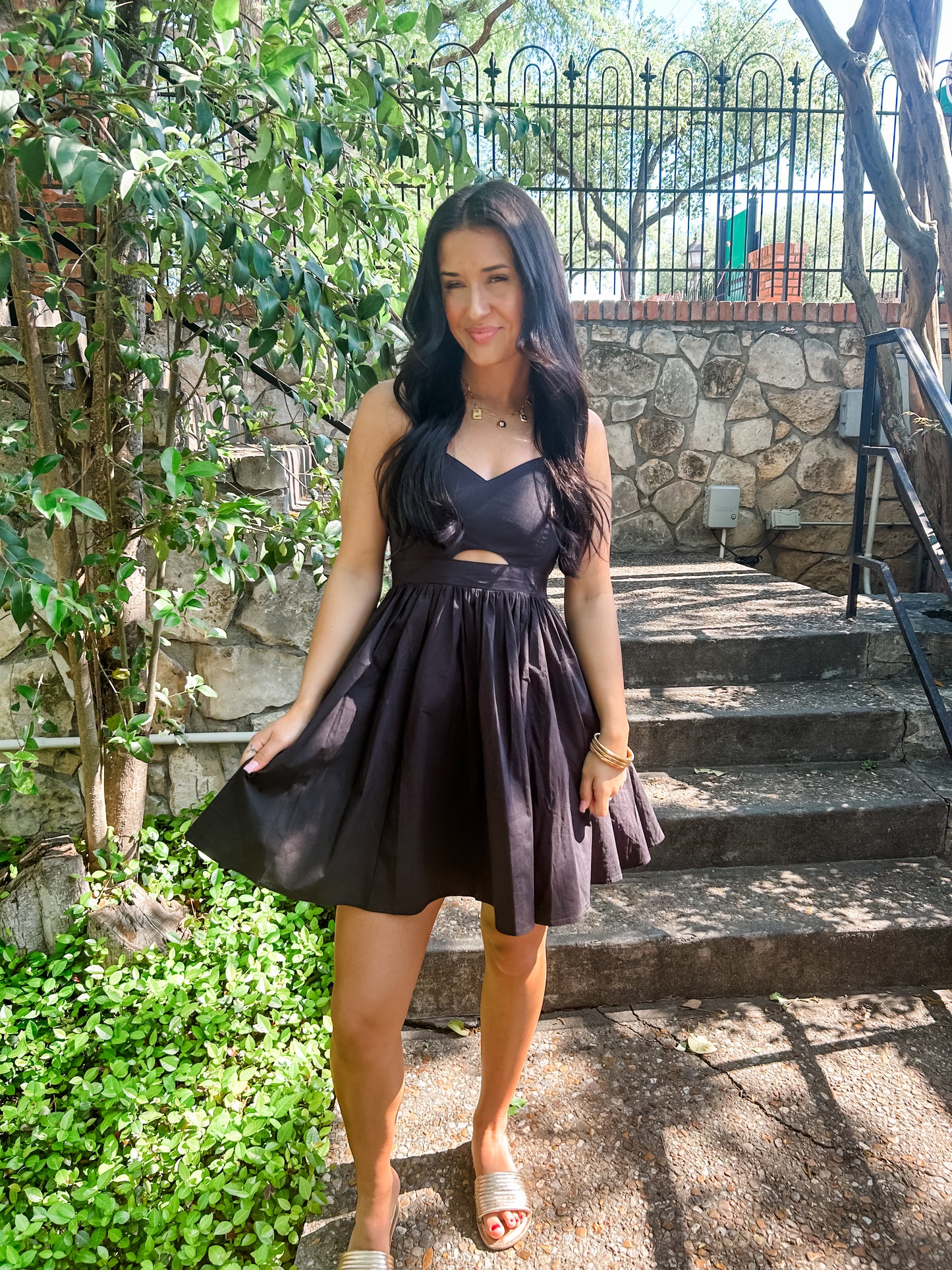 Shades of Black Mini Dress