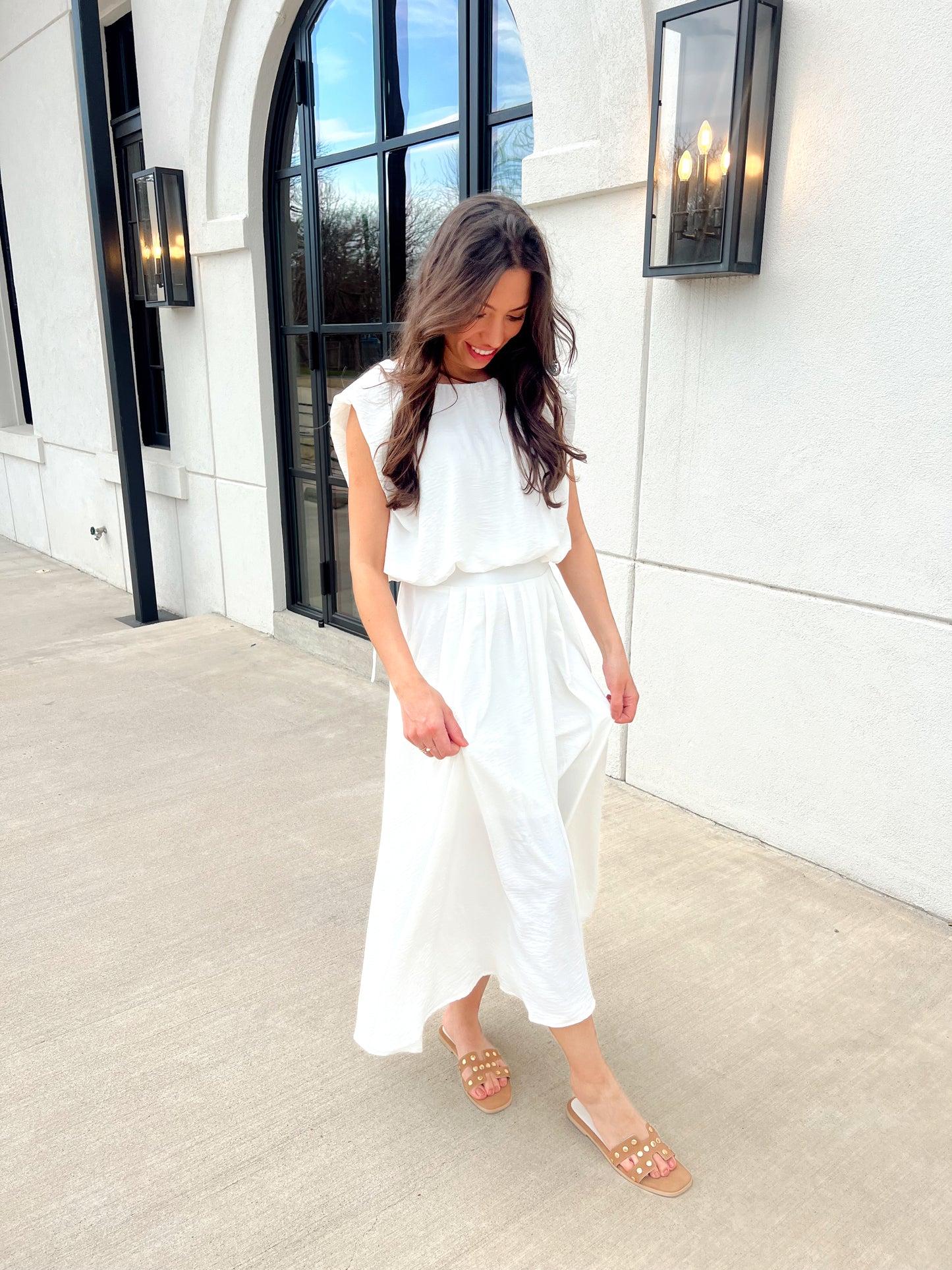 Wishful White Skirt Set