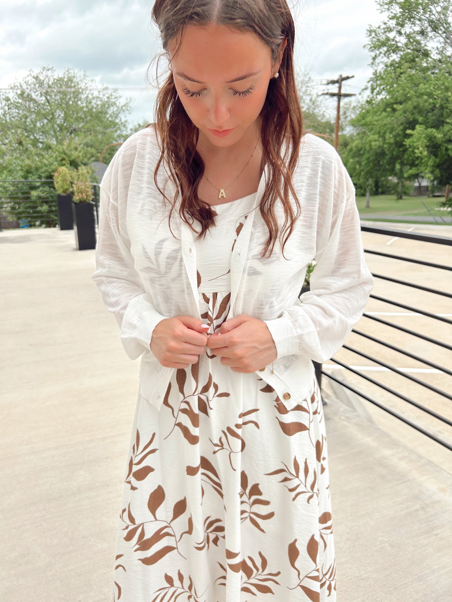 Evie White Cardigan