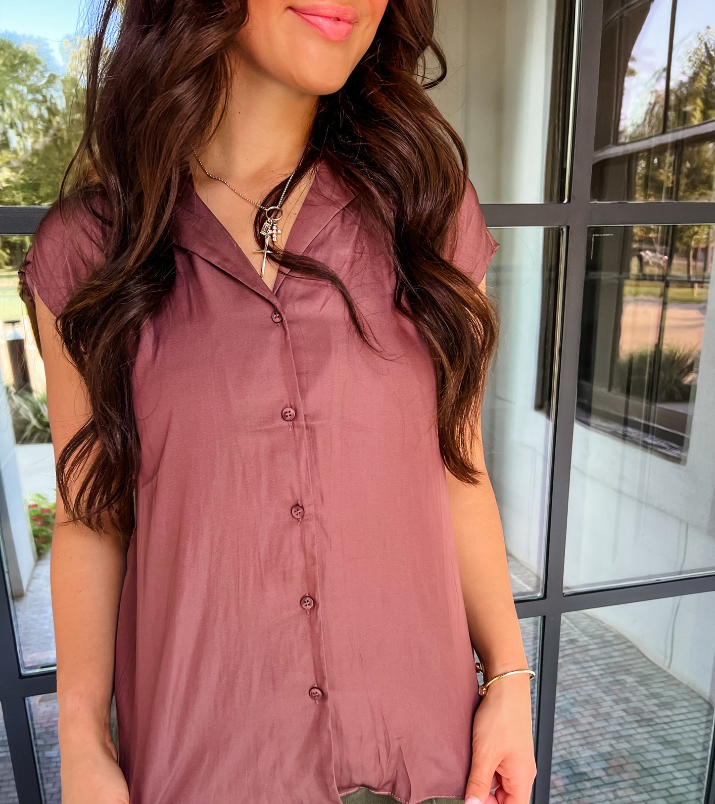 Red Dream Button Down Shirt