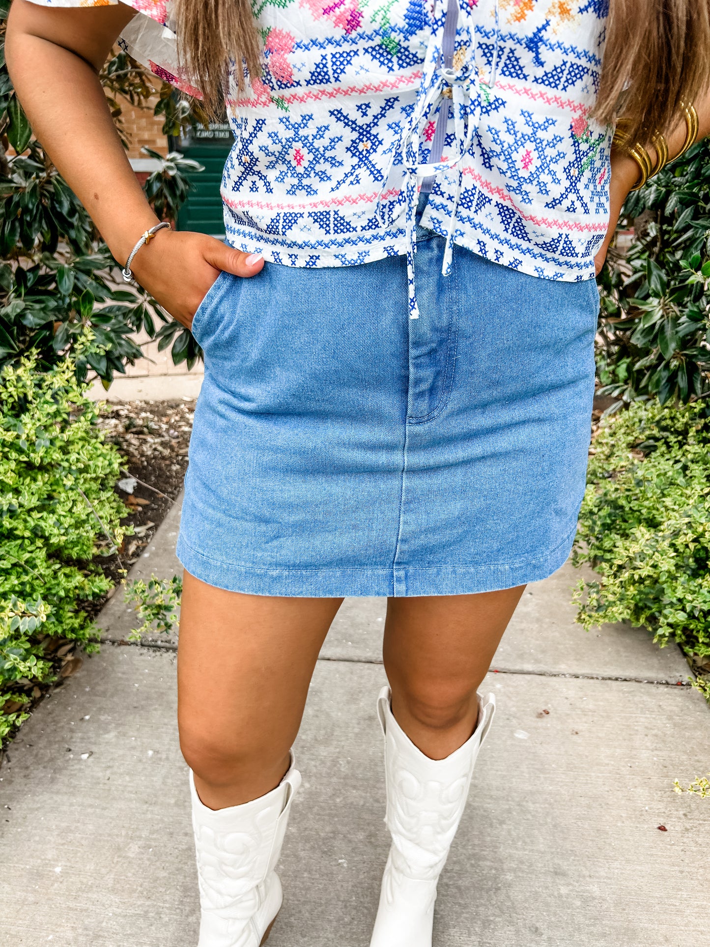 Icon Medium Denim Skort