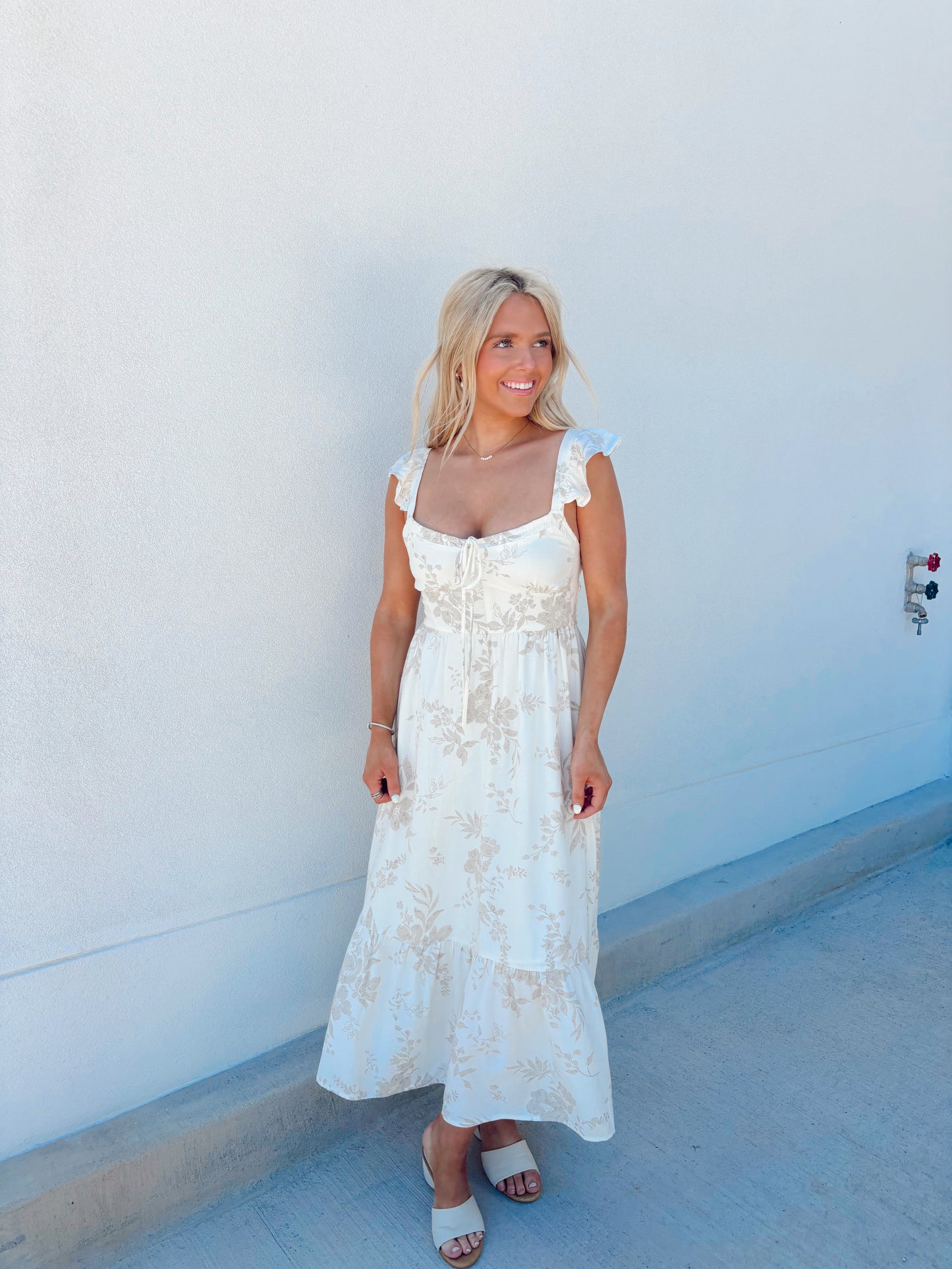 Floral Whisper Midi Dress