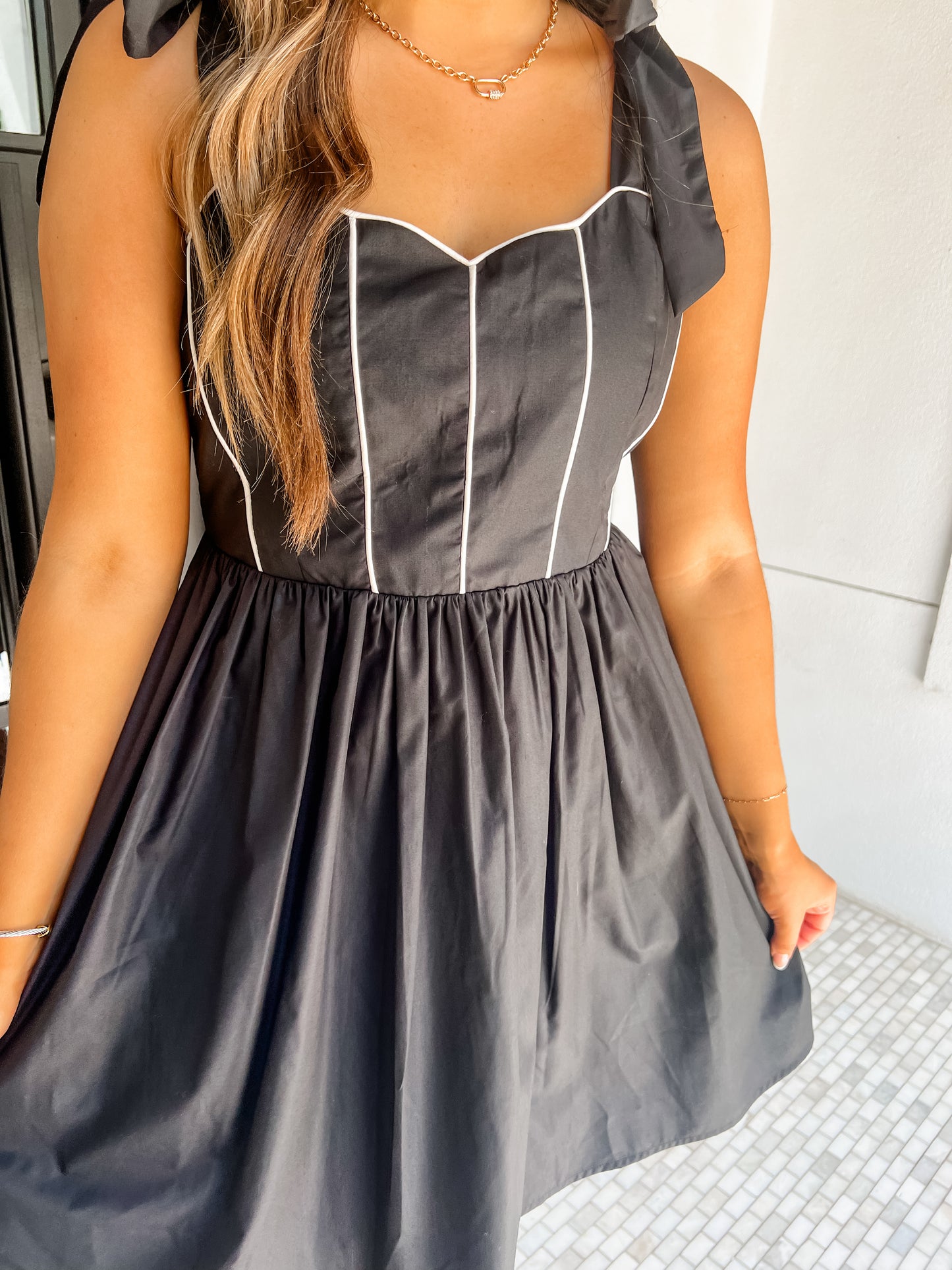 Southern Charm Black Mini Dress
