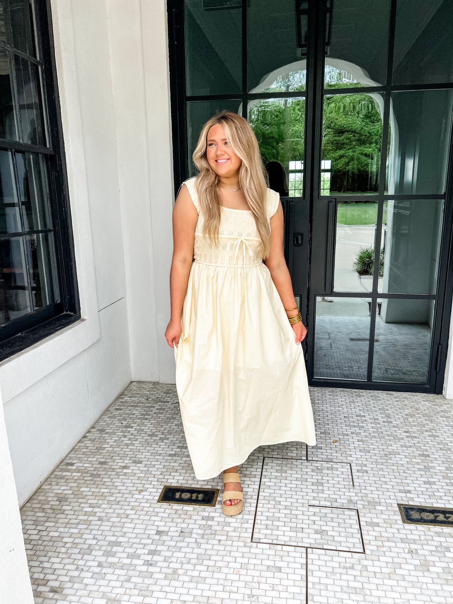 Forever Yellow Midi Dress