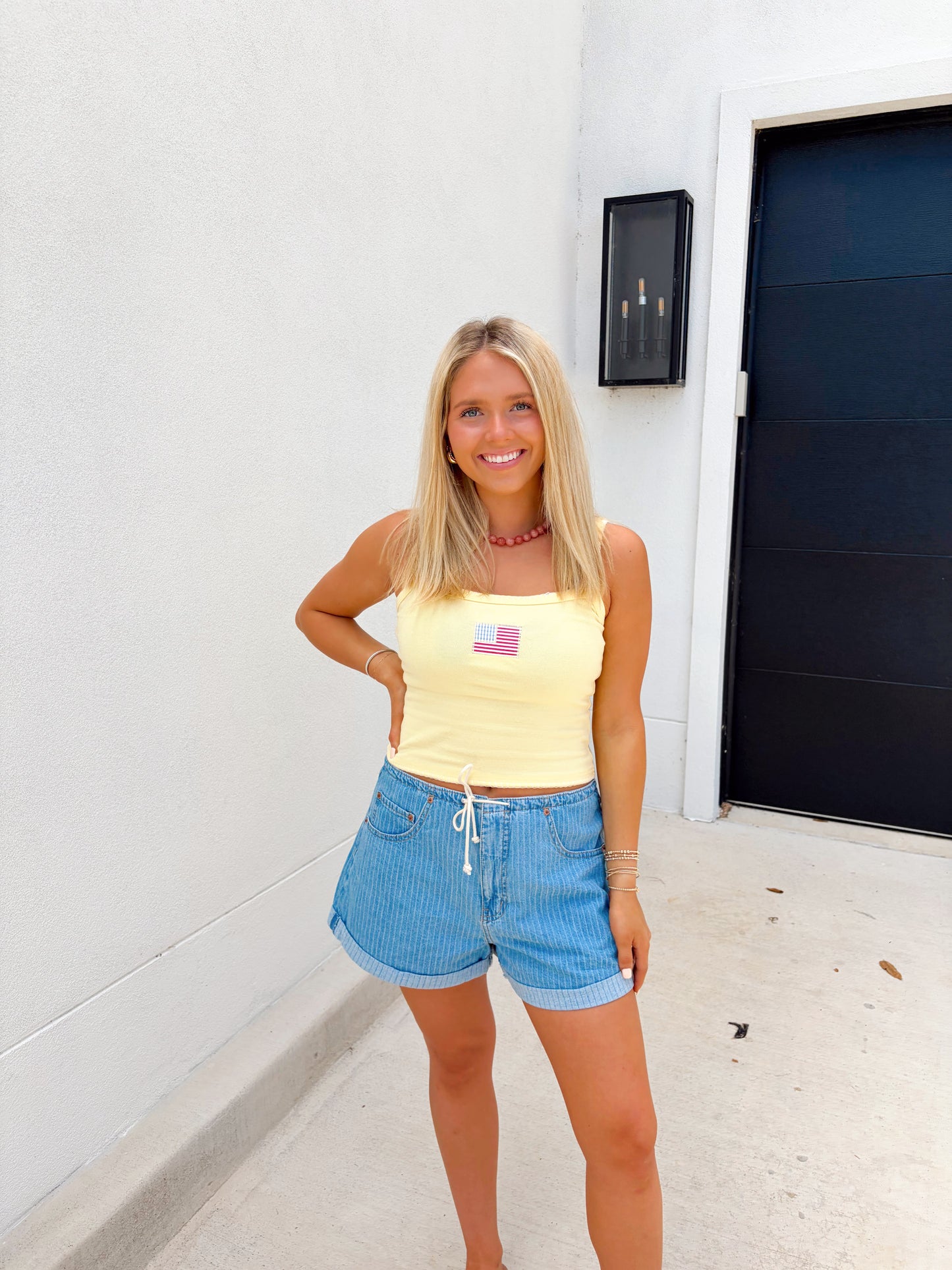 Wave The Flag Tank Yellow