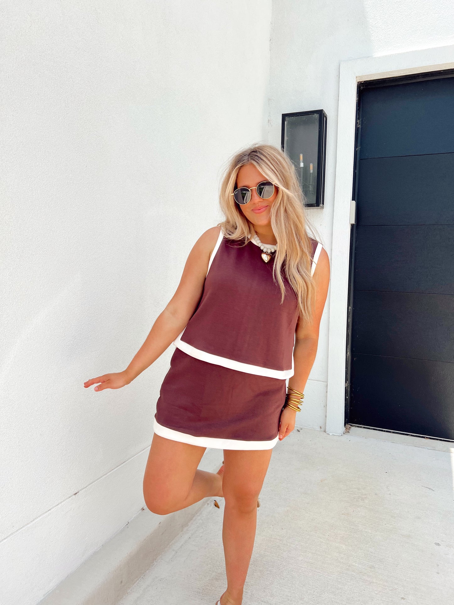 High Contrast Skort