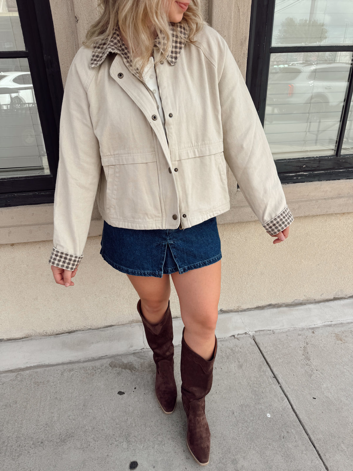 Perfect Plaid Barn Jacket