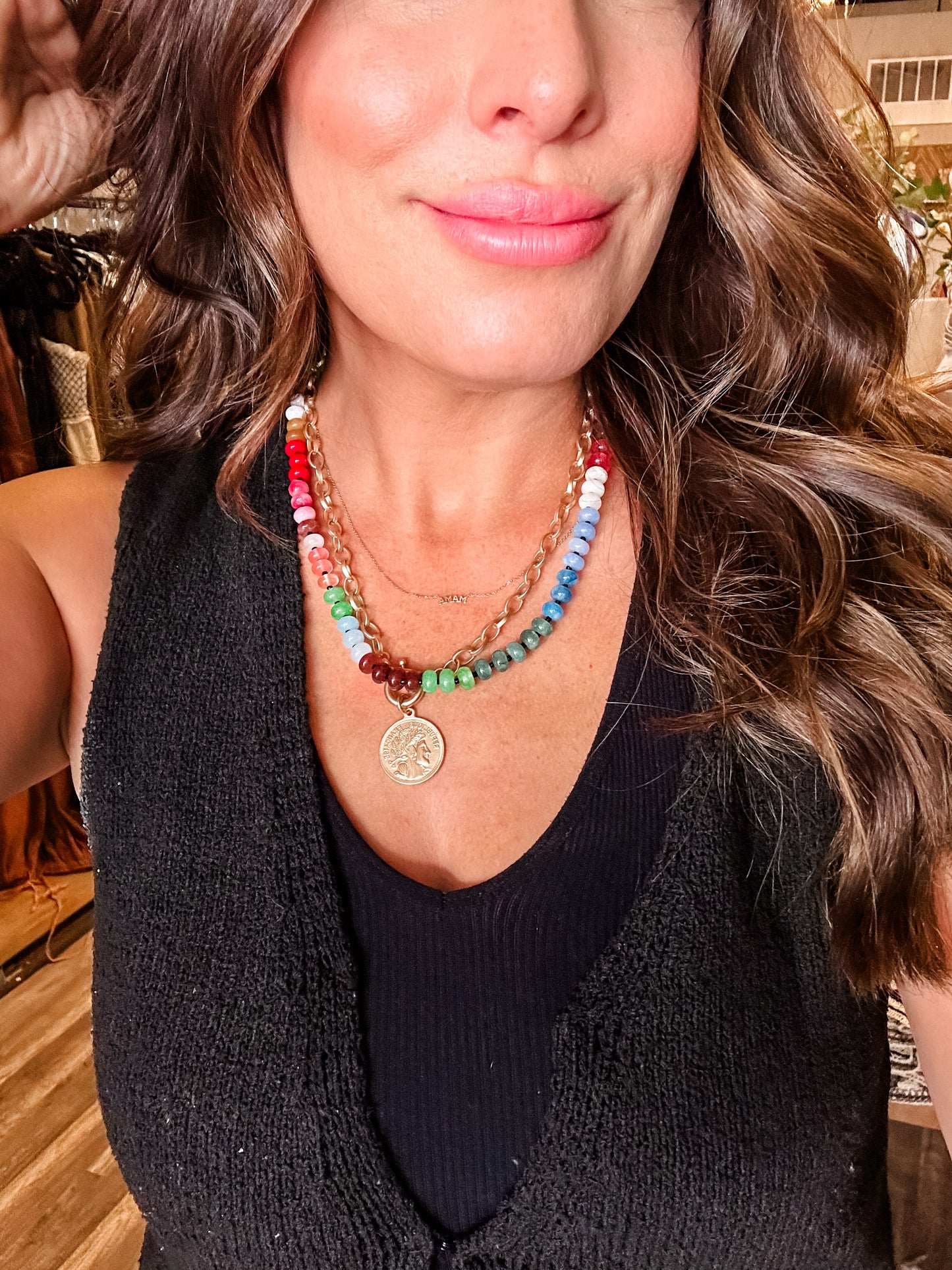 Semi Precious Agate Necklace