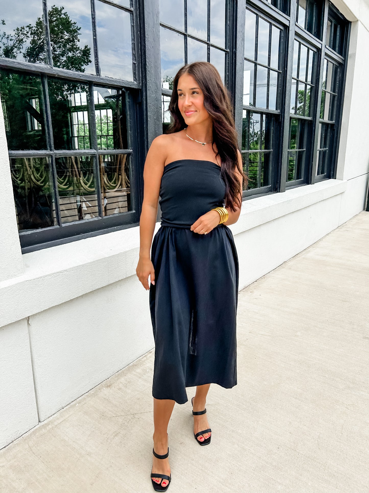 Shoreline Midnight Strapless Dress