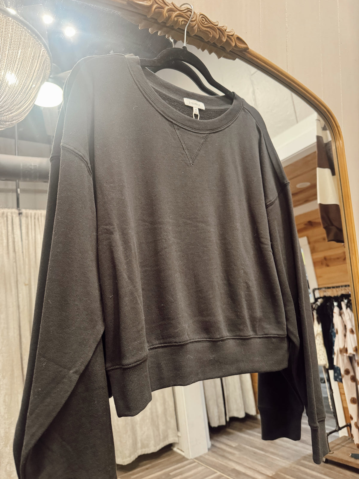 Clubhouse Sweatshirt Ash Black