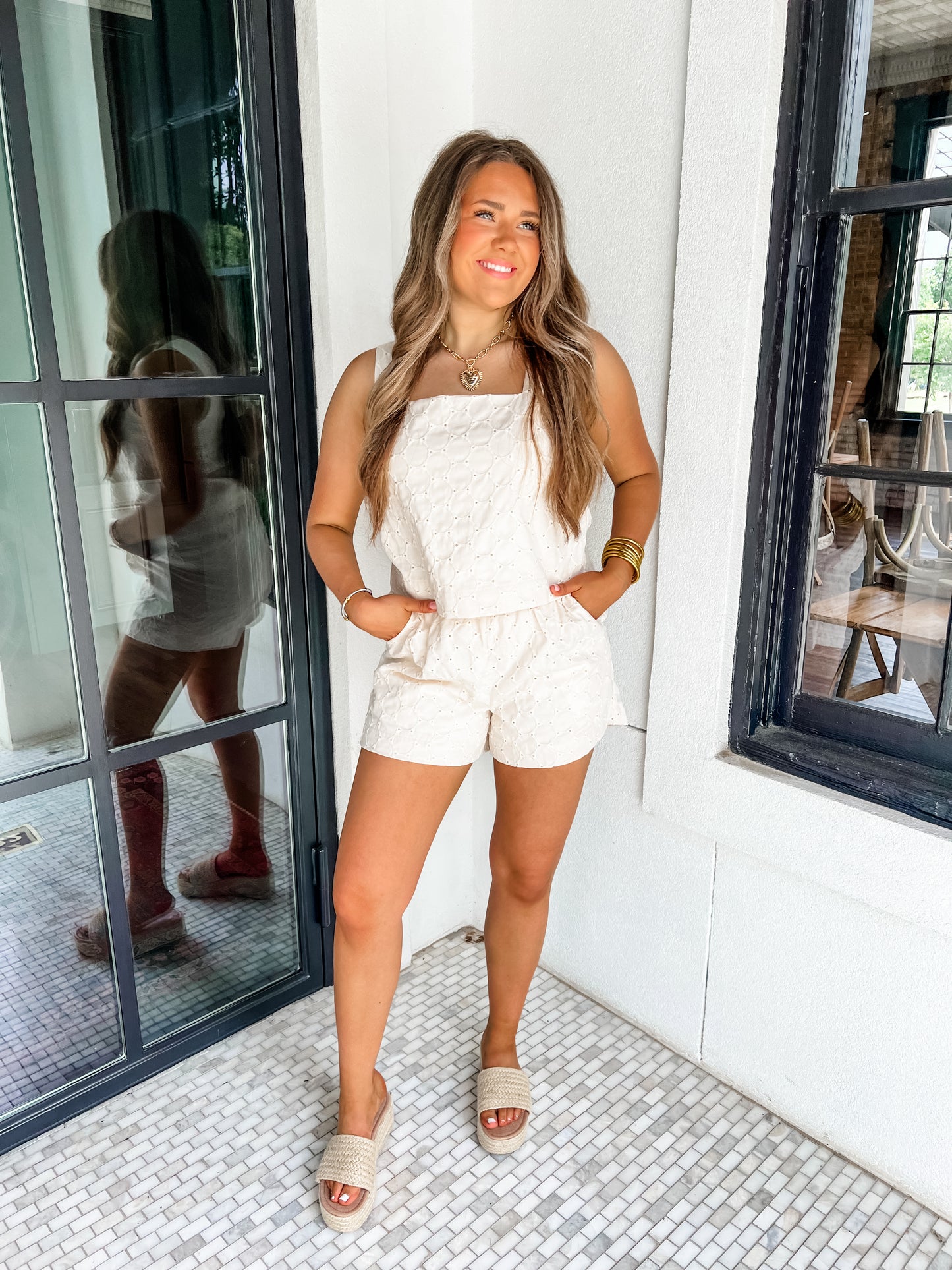 Coastal Girl Eyelet Set