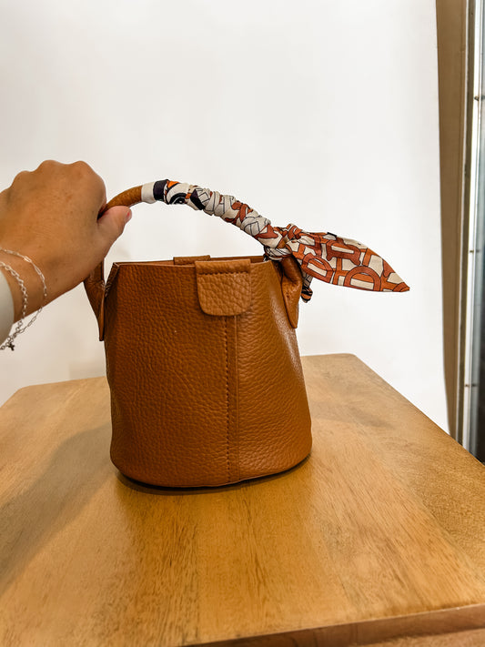 Leather Bucket Bag