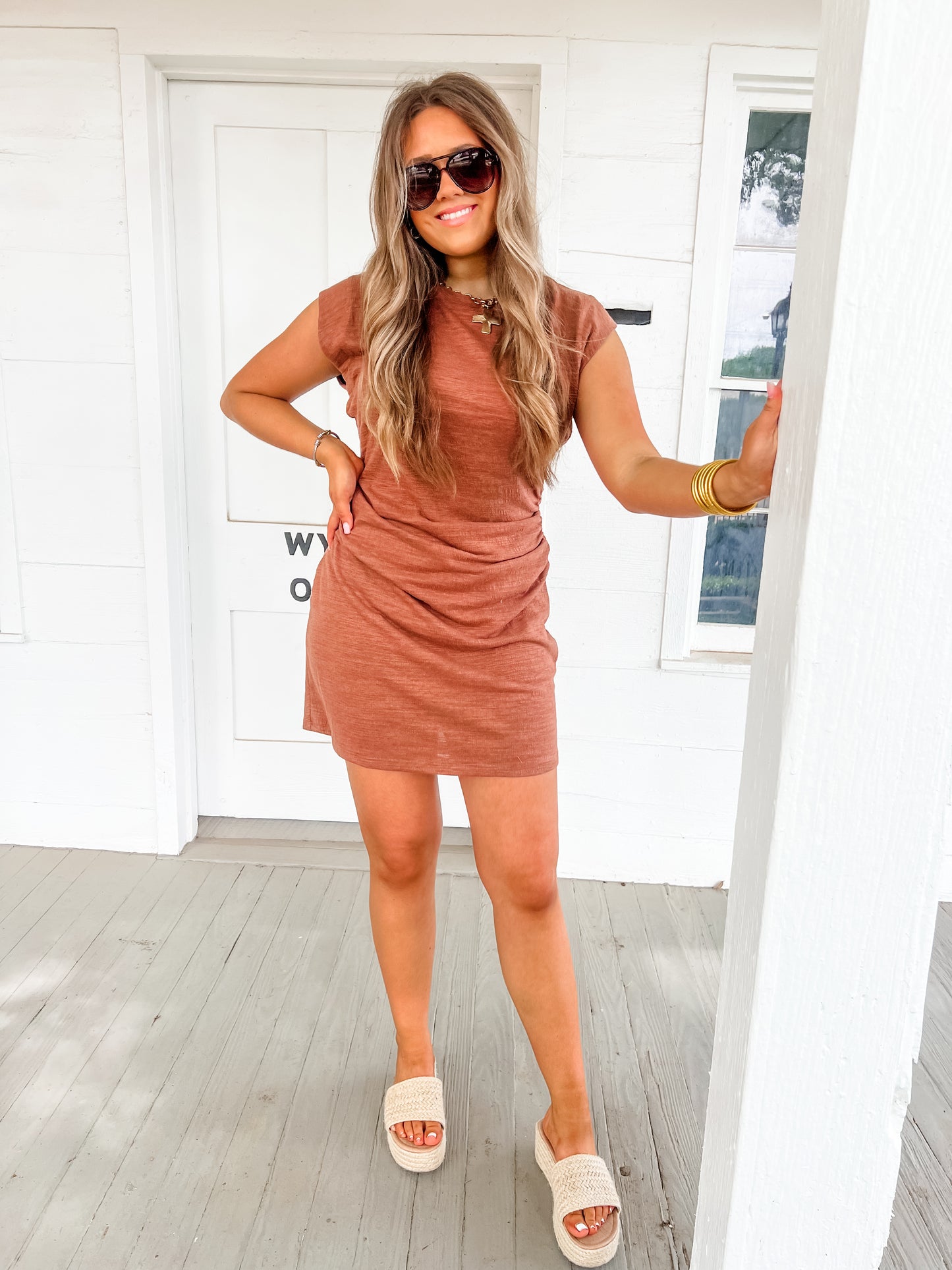 Z Supply Camino Dress Teakwood