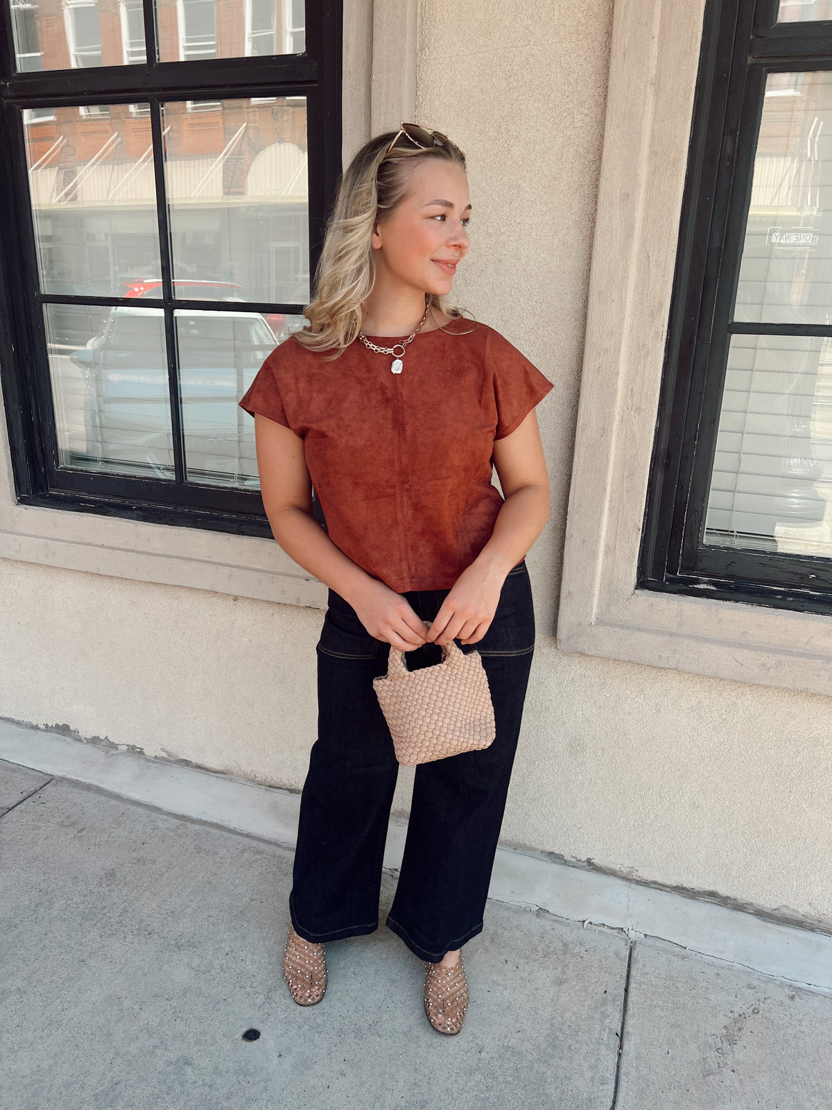 Sienna Suede Top