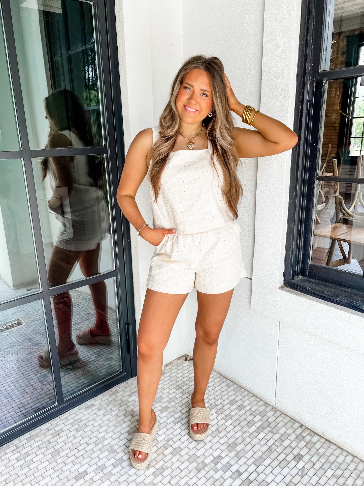 Coastal Girl Eyelet Set