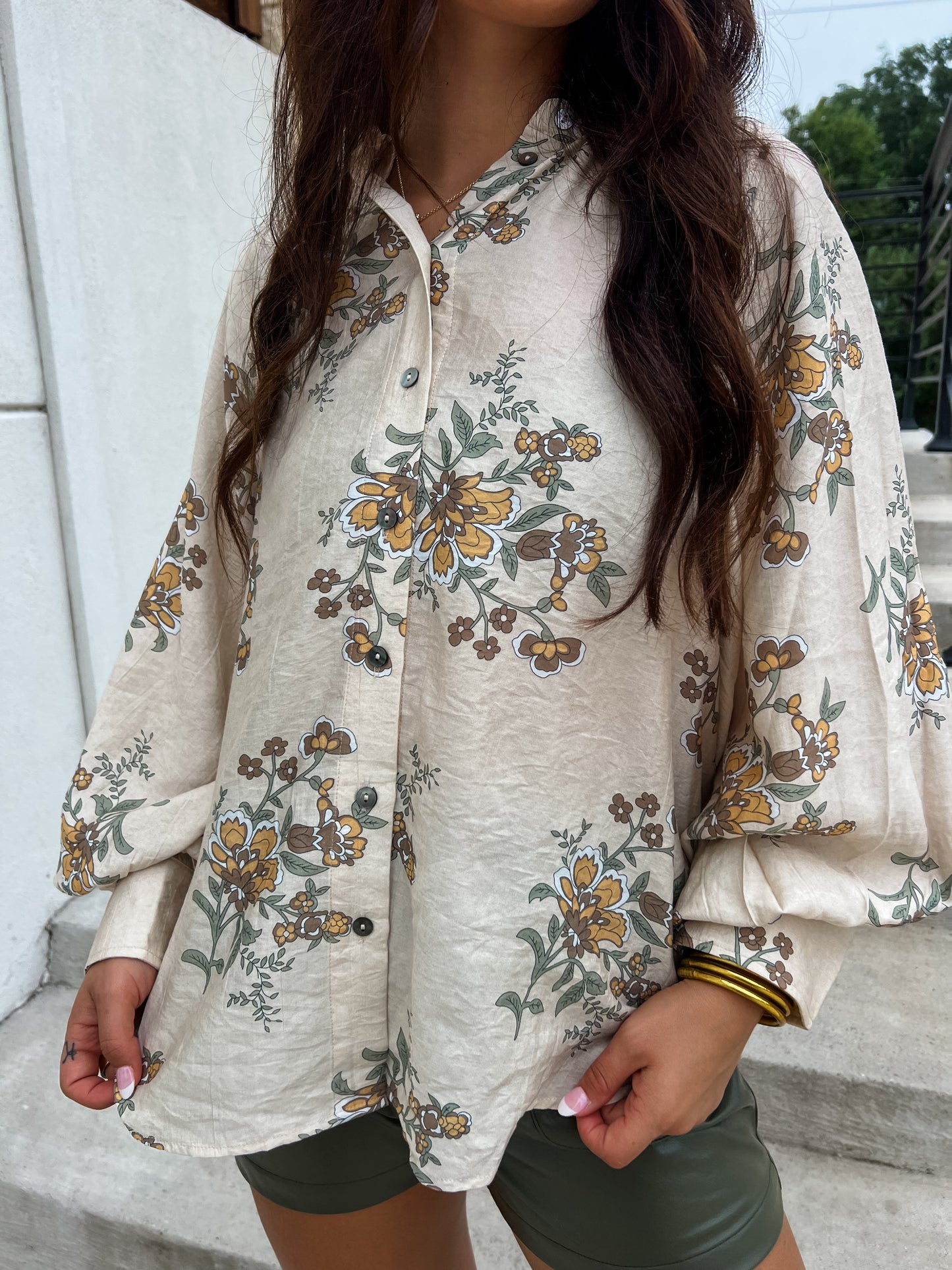 Wild For Fall Floral Top