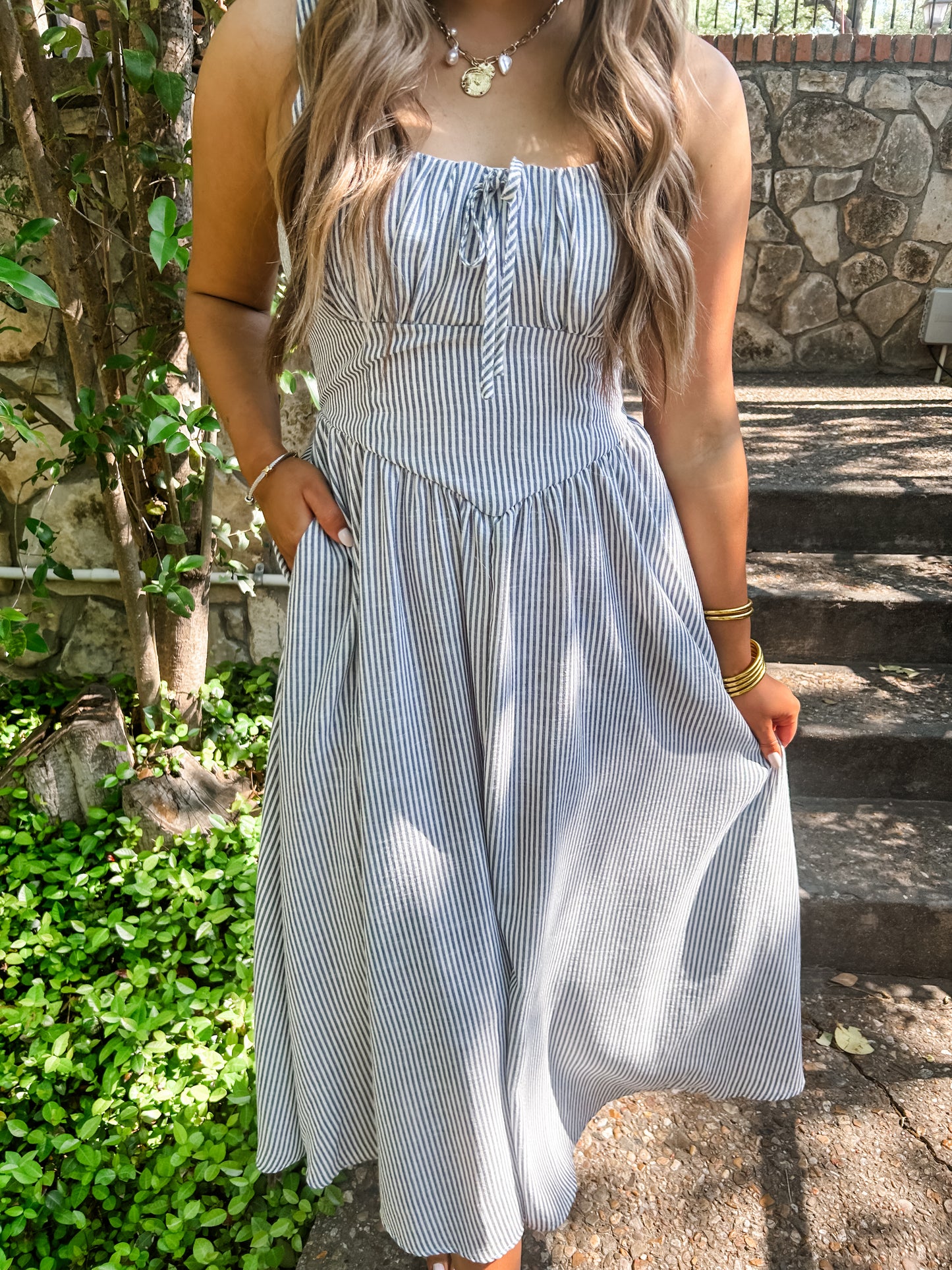 Bayside Stripe Dress