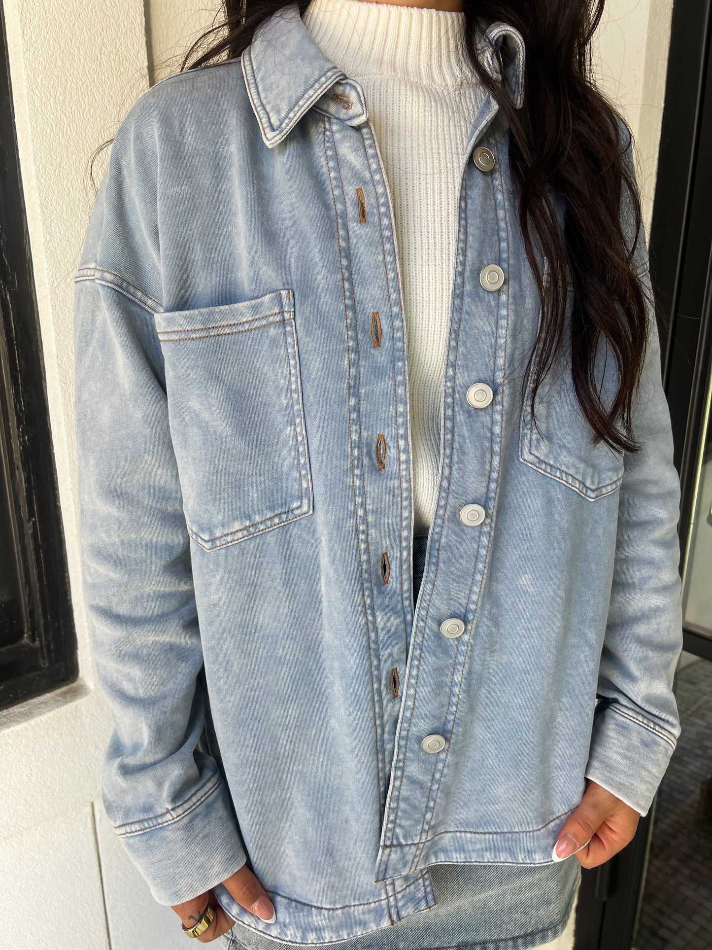 Bailey Chambray Shacket