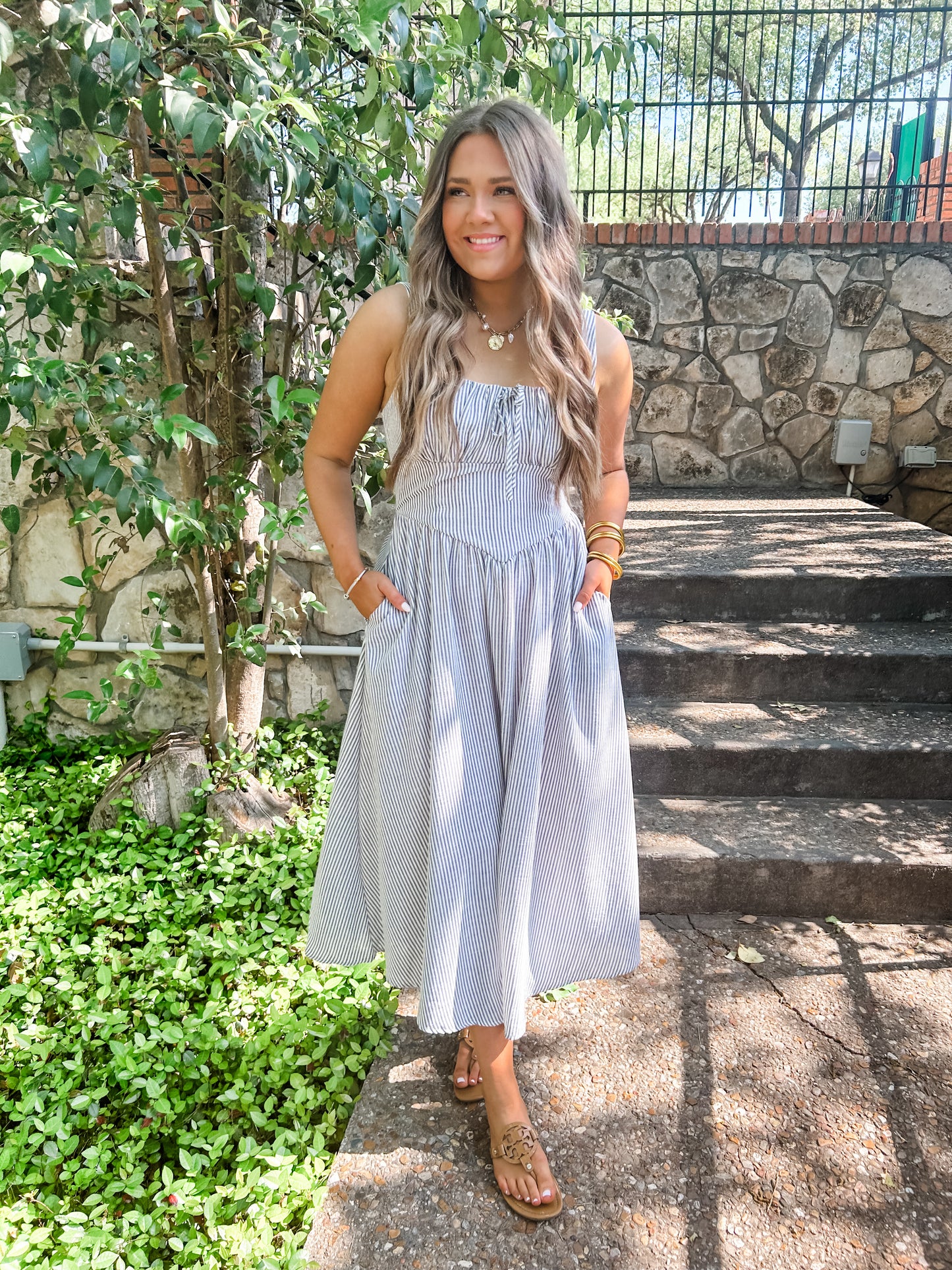 Bayside Stripe Dress