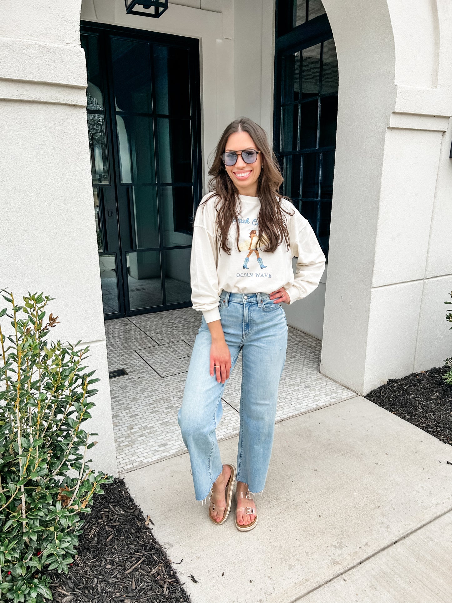 Ocean Beach Cowgirl Graphic