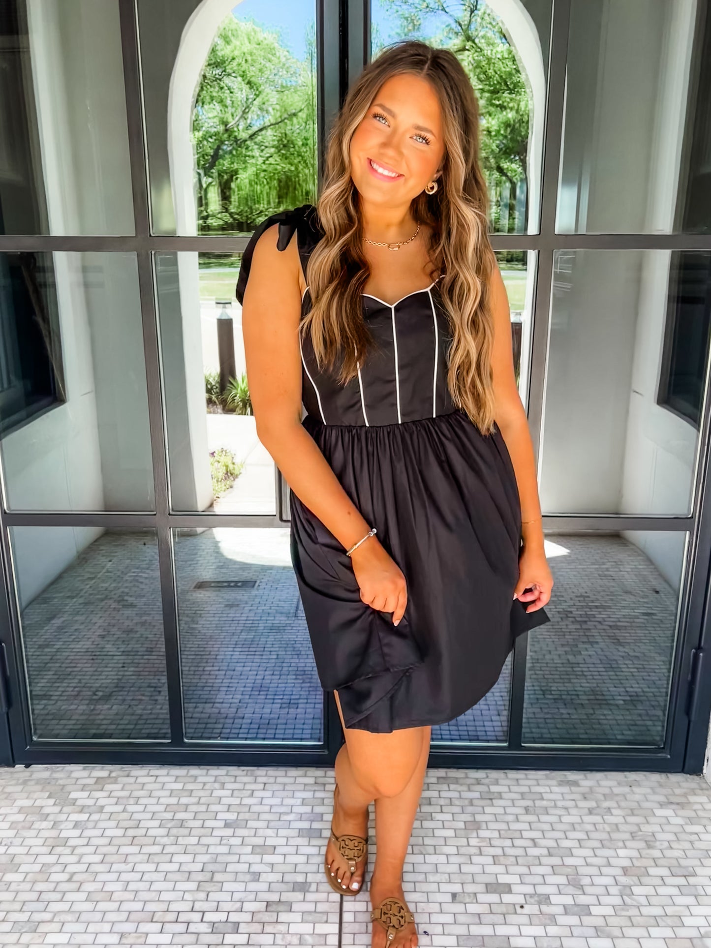Southern Charm Black Mini Dress