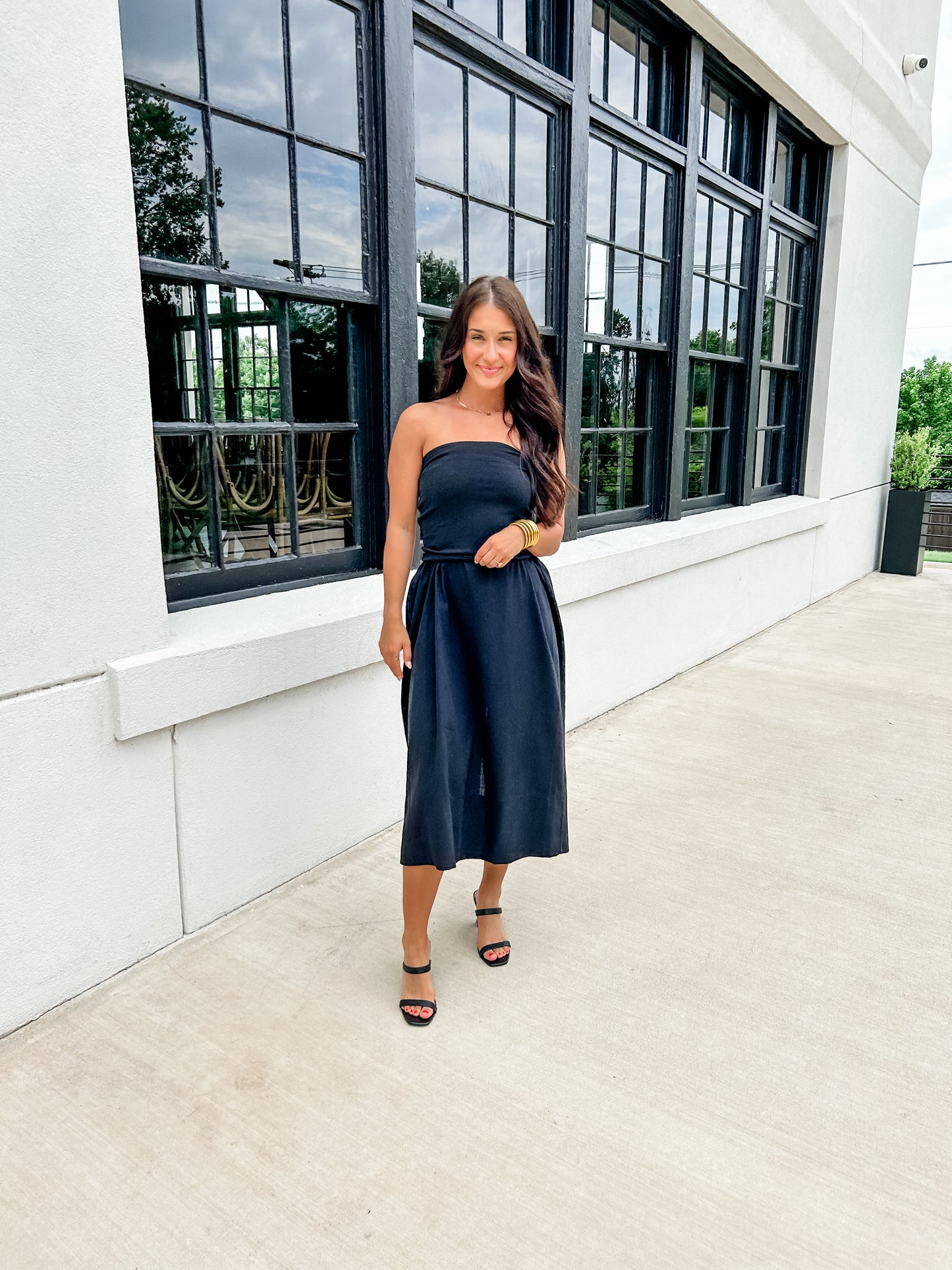 Shoreline Midnight Strapless Dress