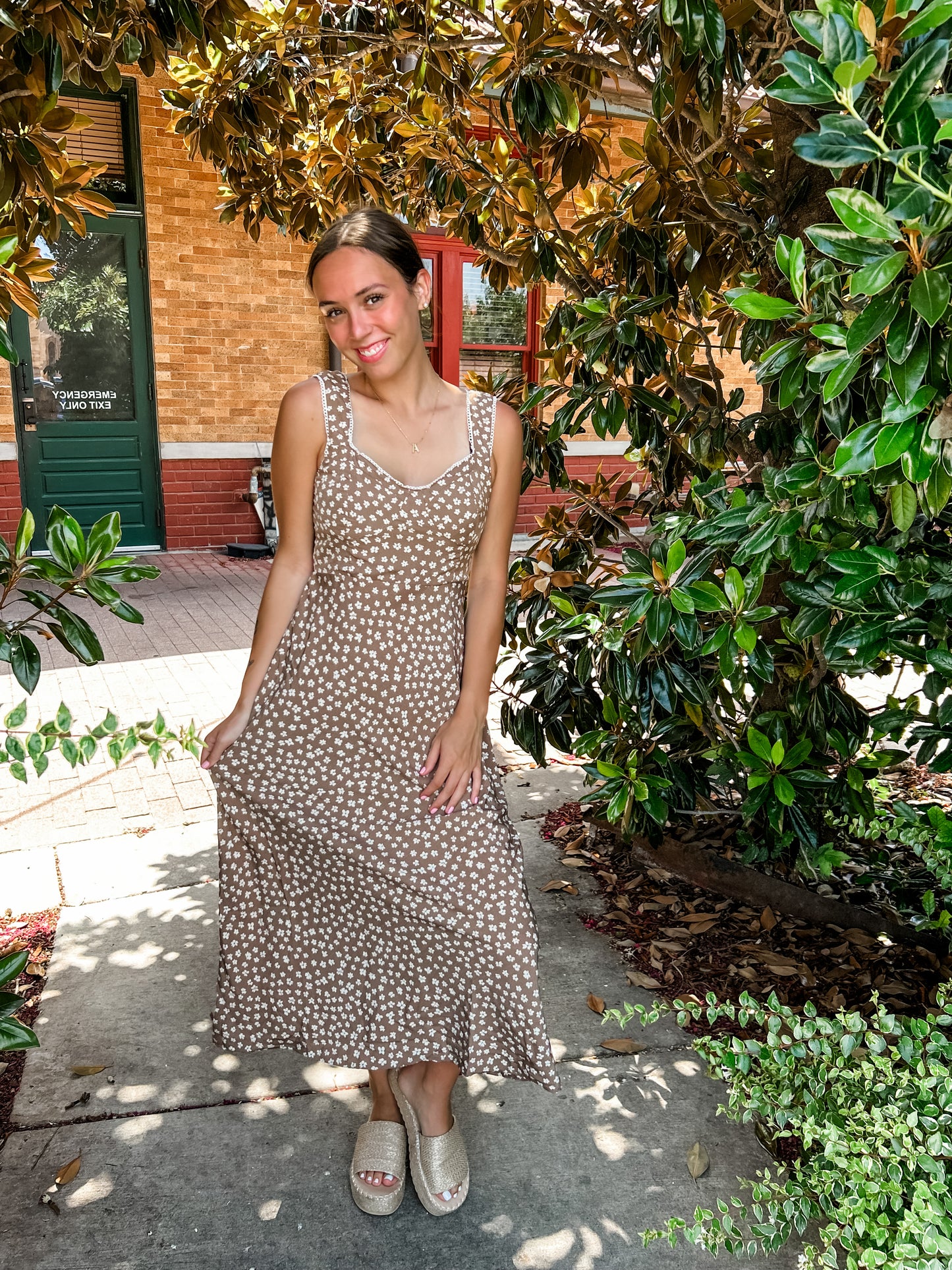 Floral Cocoa Dress
