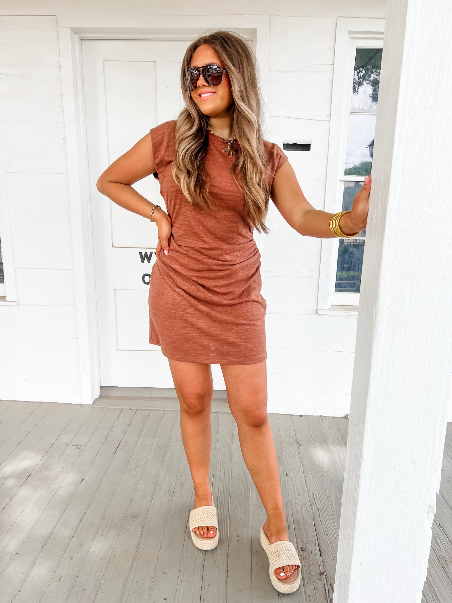 Z Supply Camino Dress Teakwood
