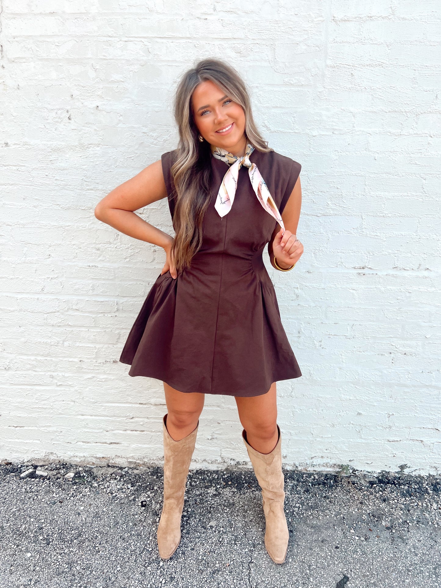 Stella Chocolate Mini Dress