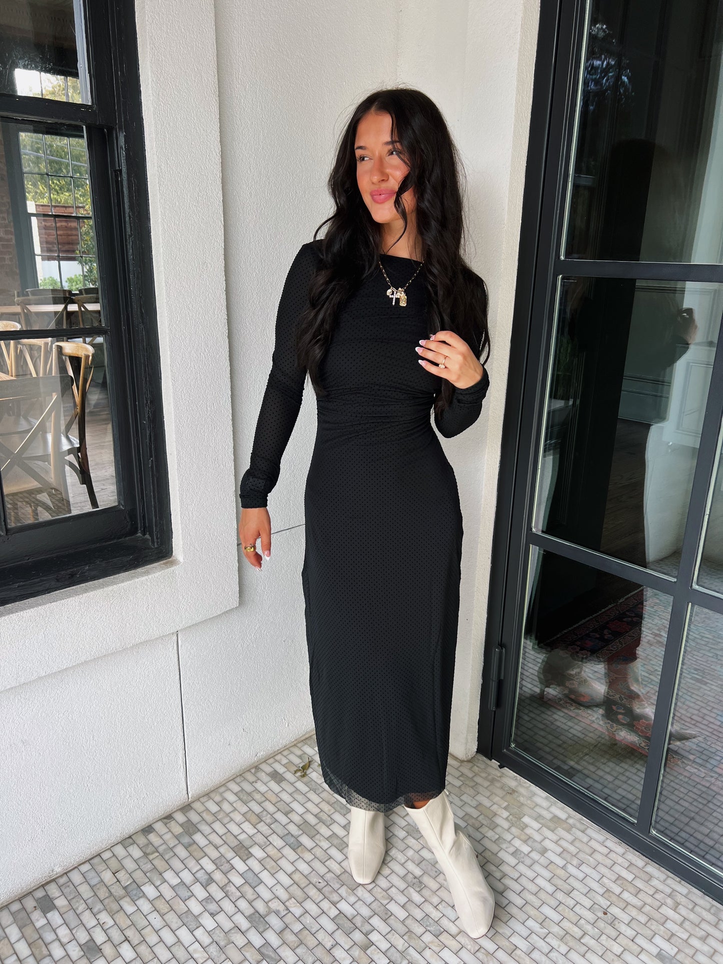 Spellbound Mesh Midi Dress