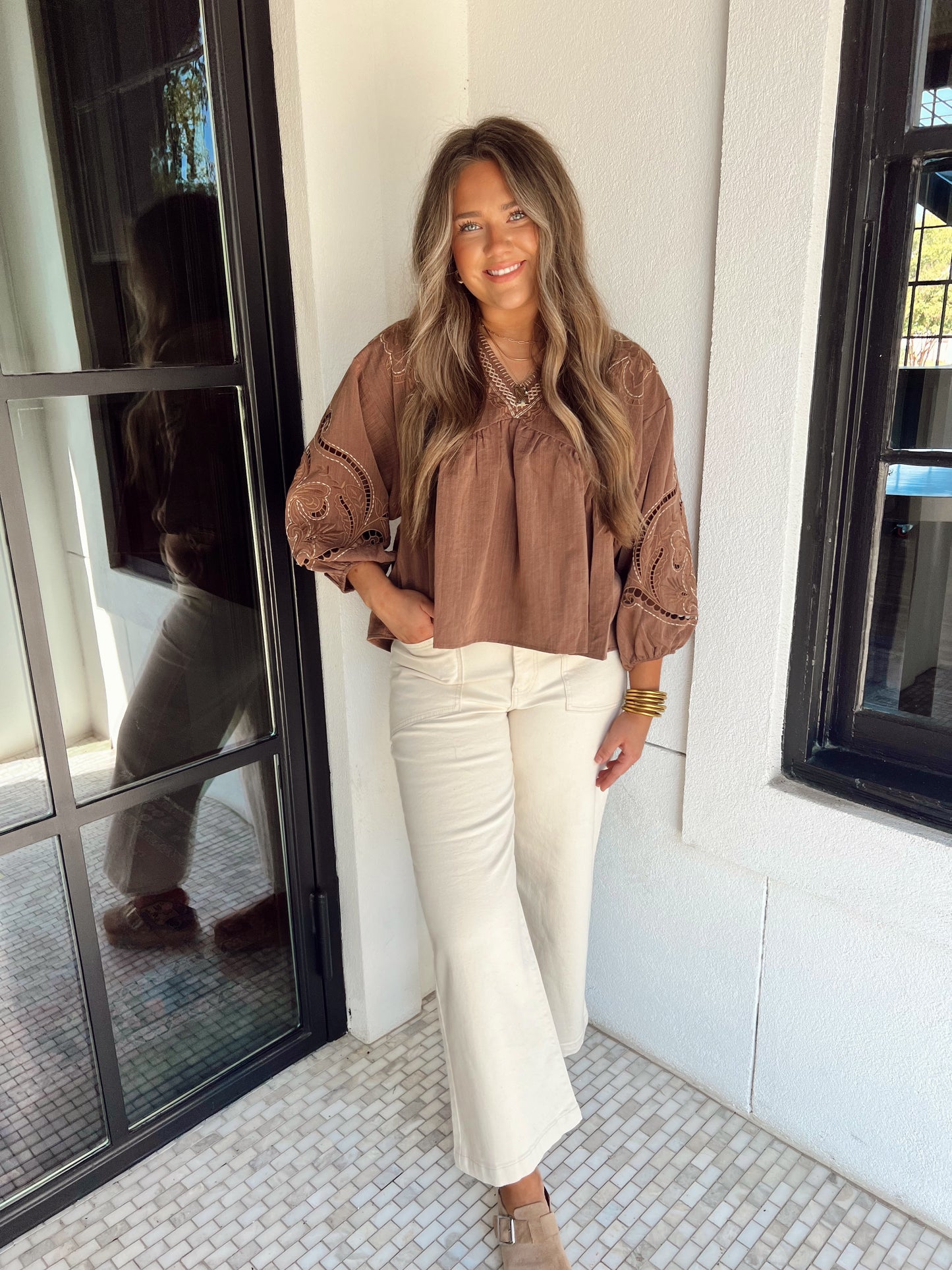 Java Embroidered Top