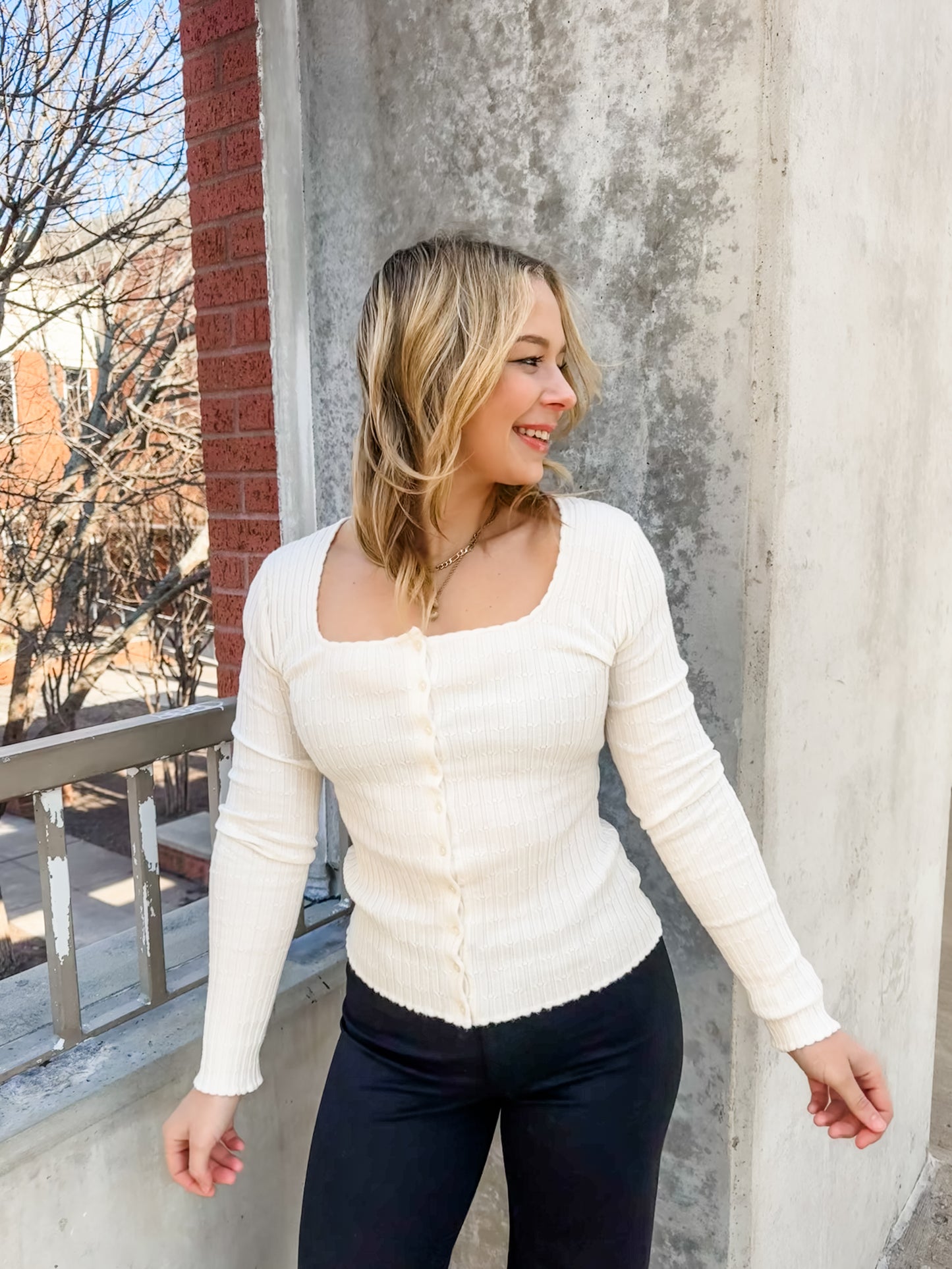 Emelie Button Up Sweater