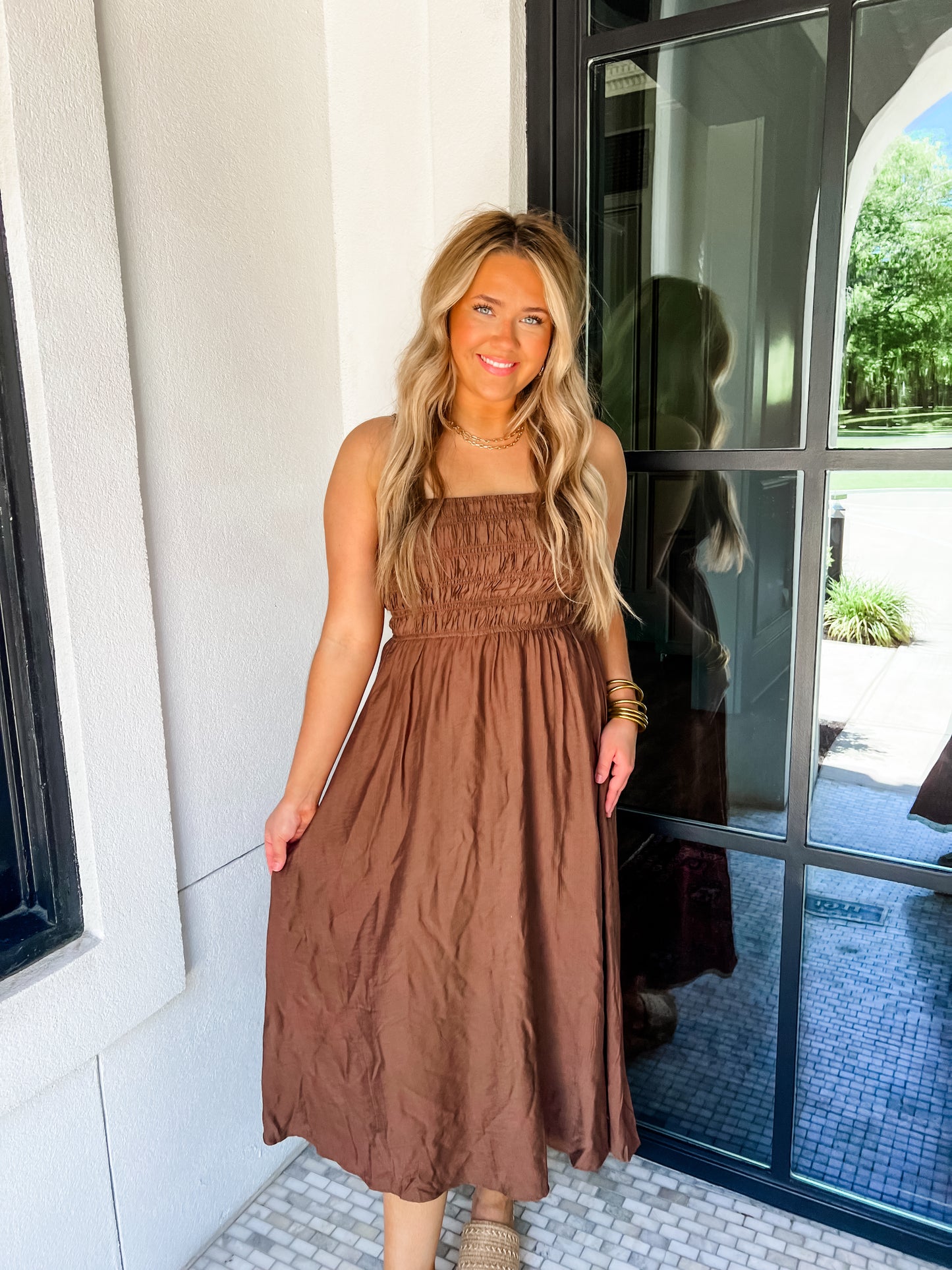 Sincerely Yours Dress Brown