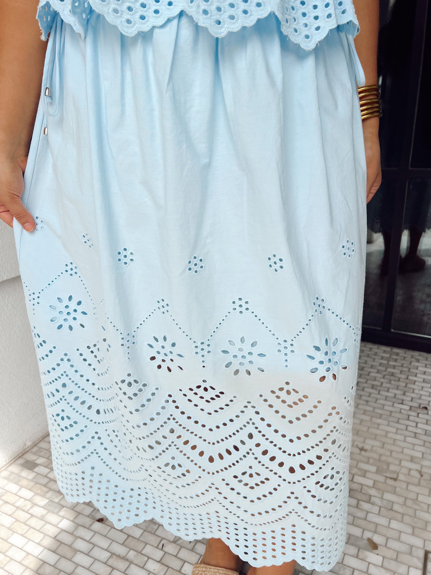 Summer Skies Midi Skirt