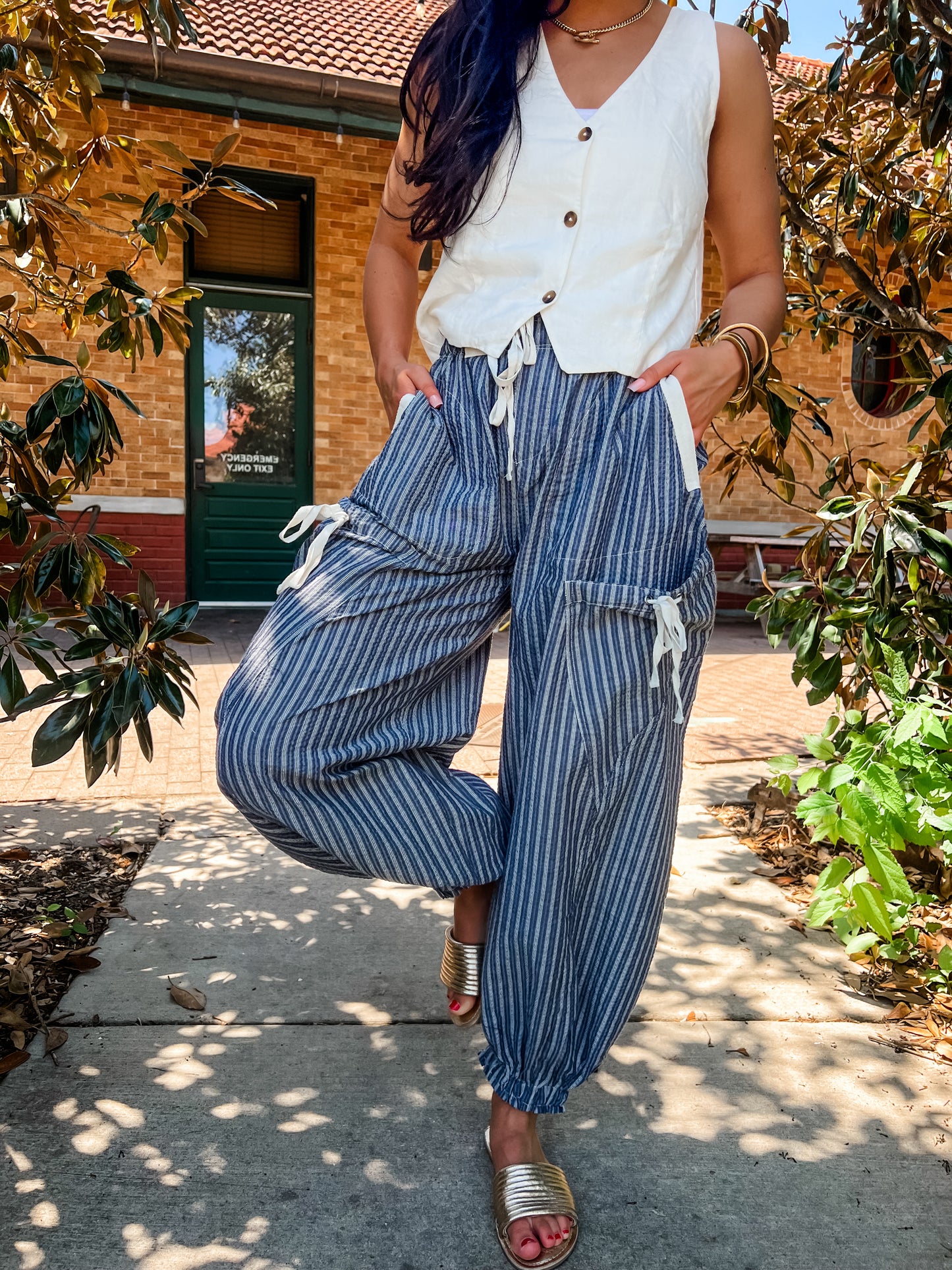 Blue Haze Stripe Pant