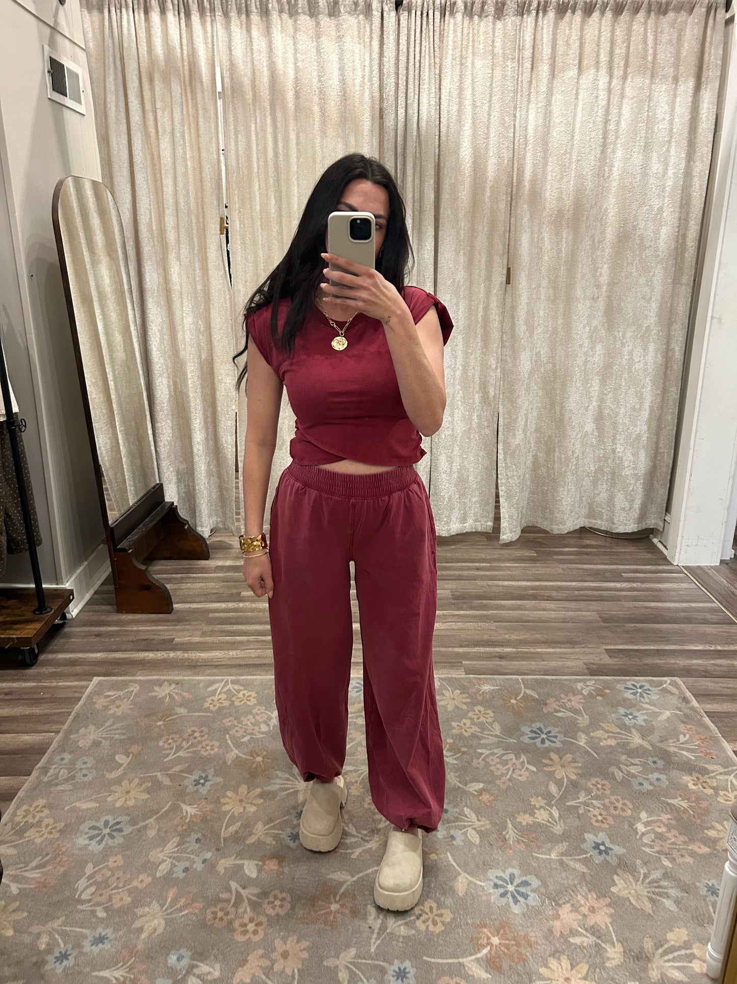 Red Berry Mineral Pant Set