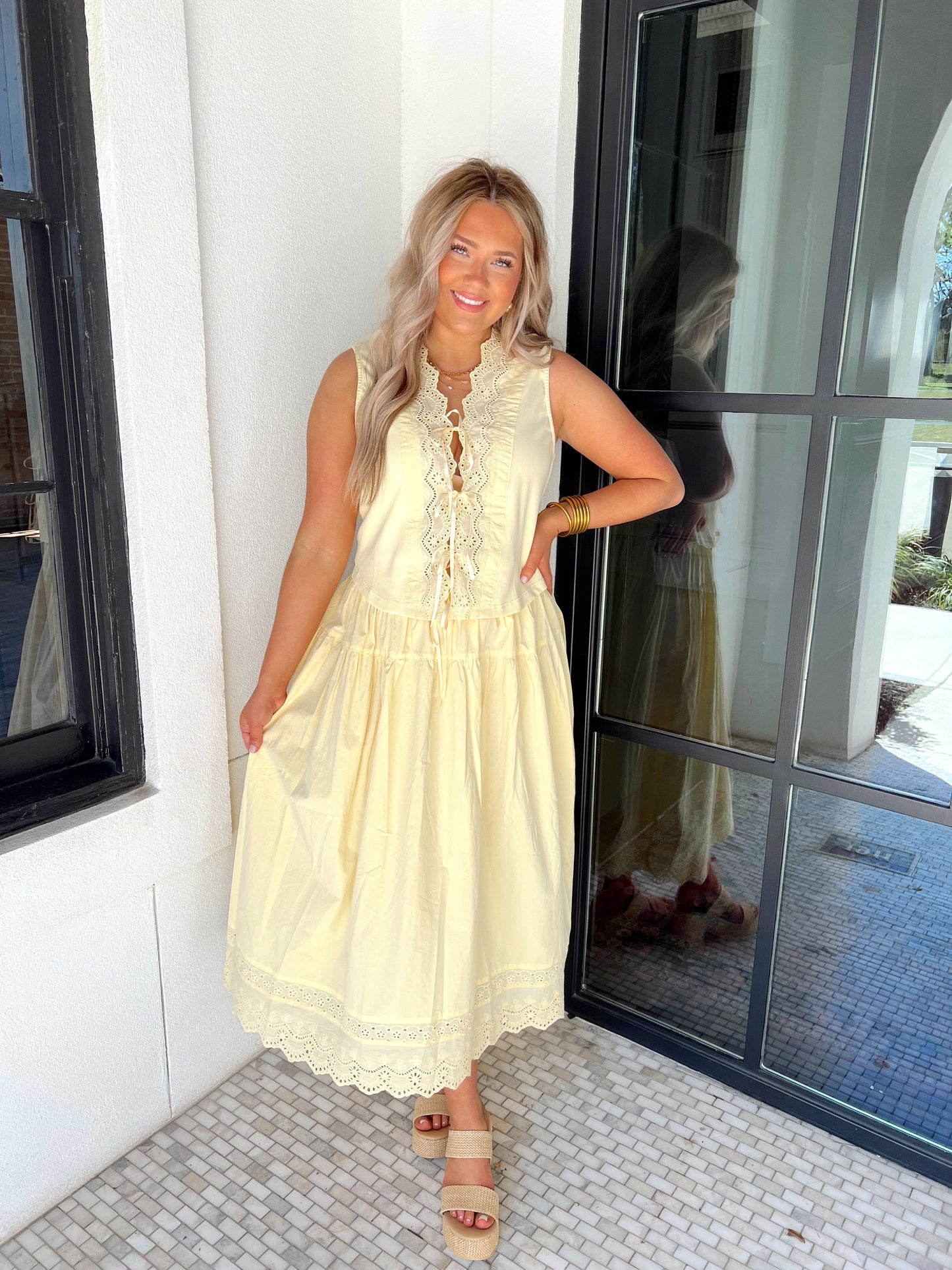 Butter Together Poplin Skirt