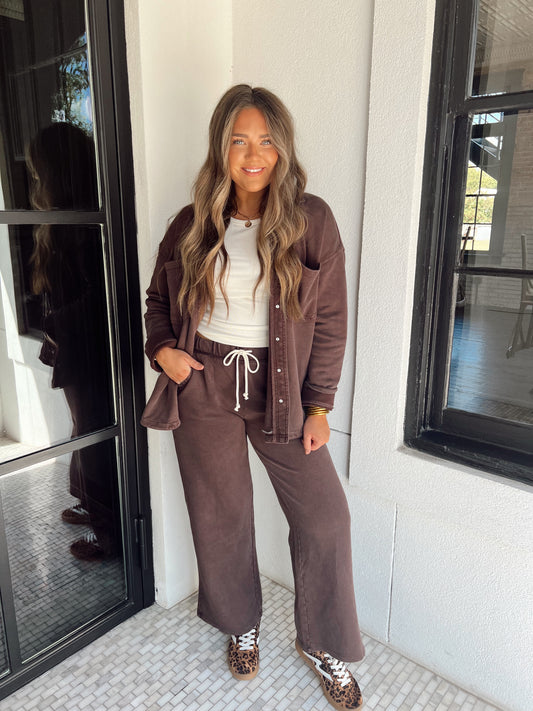 Z Supply Hunter Pant Chocolate Cherry