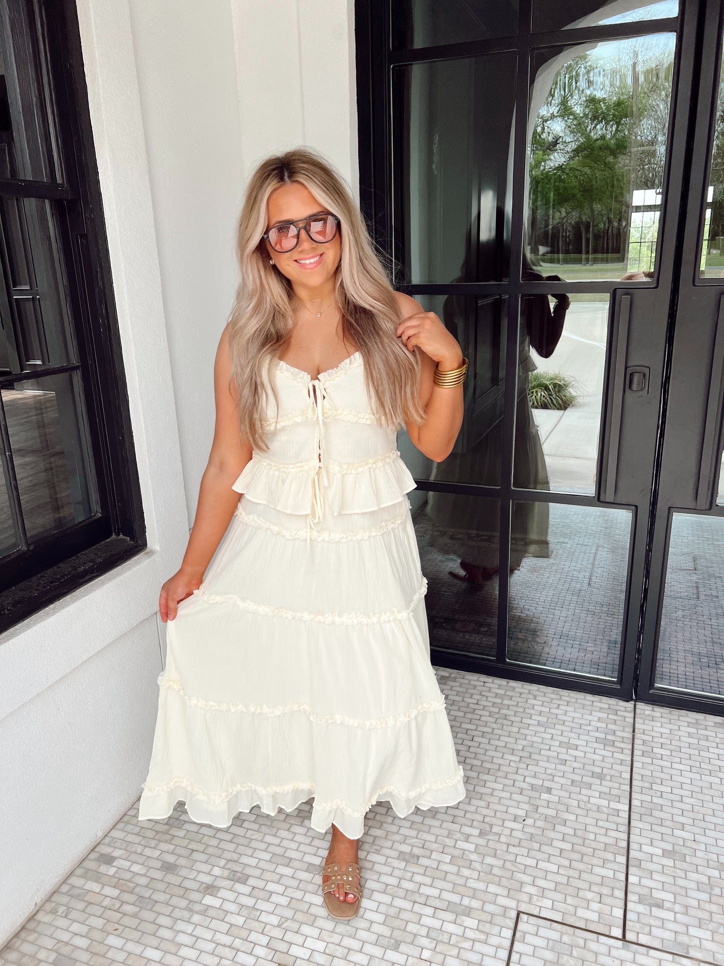 Butter Ruffle Skirt Set