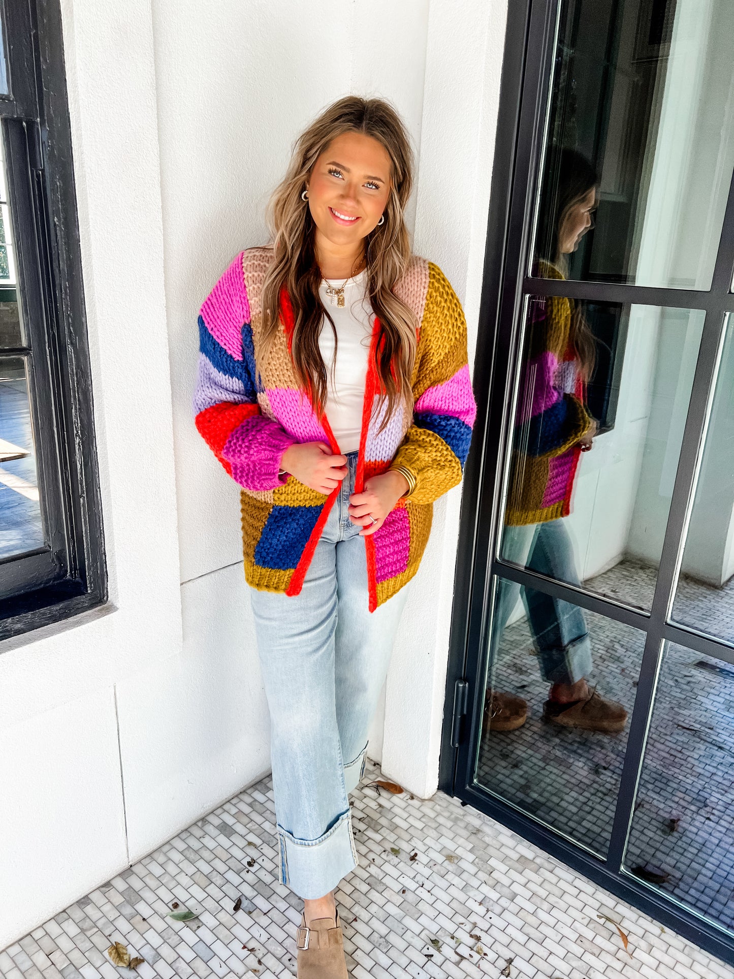 Electric Feels Handknit Cardi