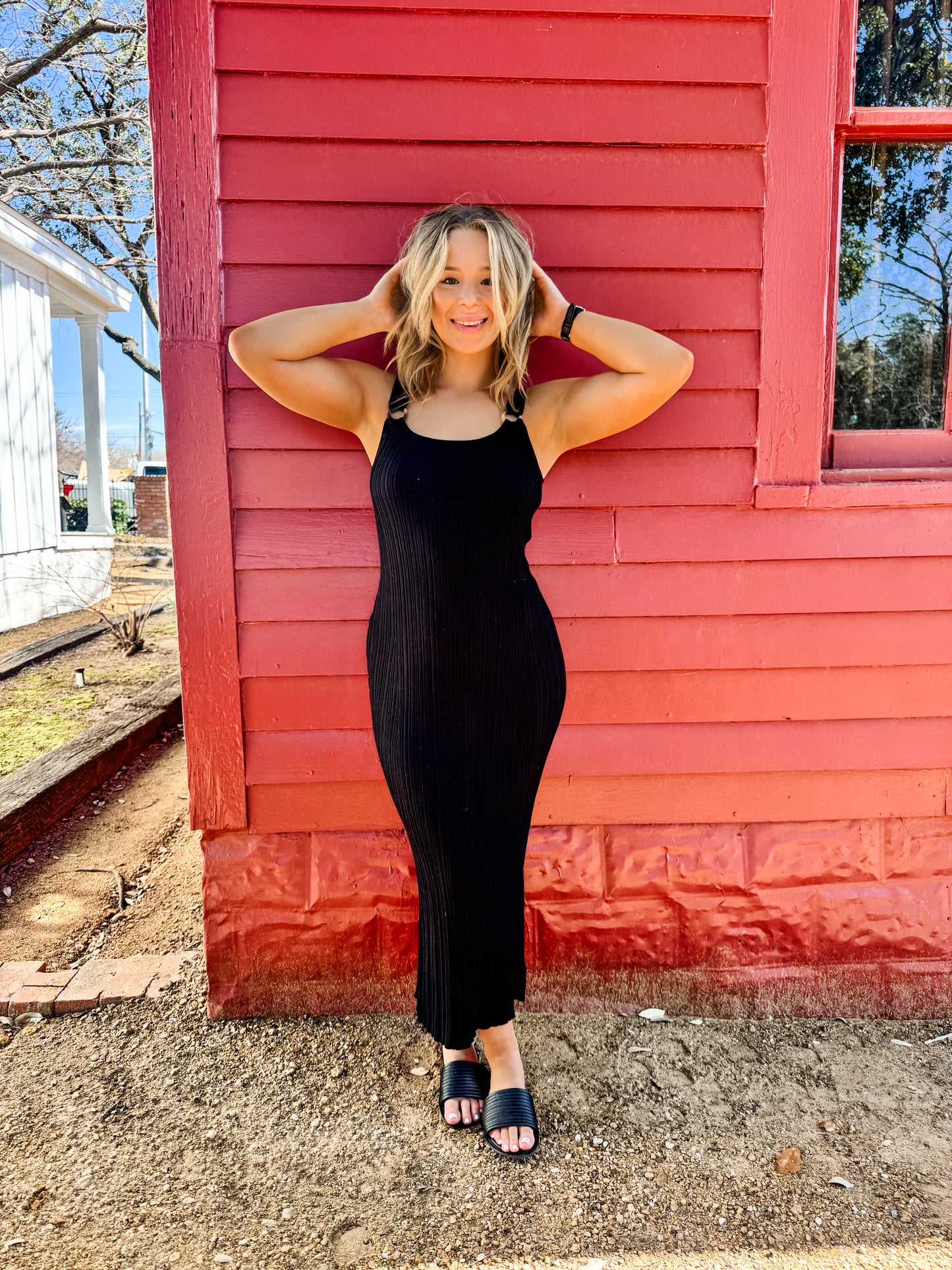Salinas Midi Dress Black