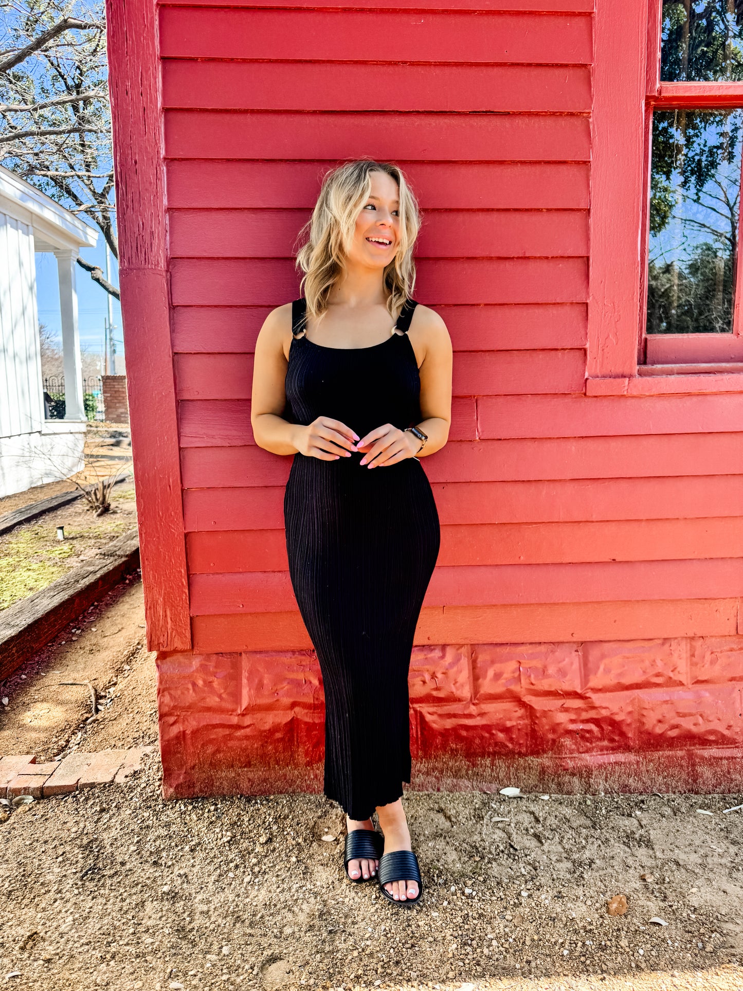 Salinas Midi Dress Black