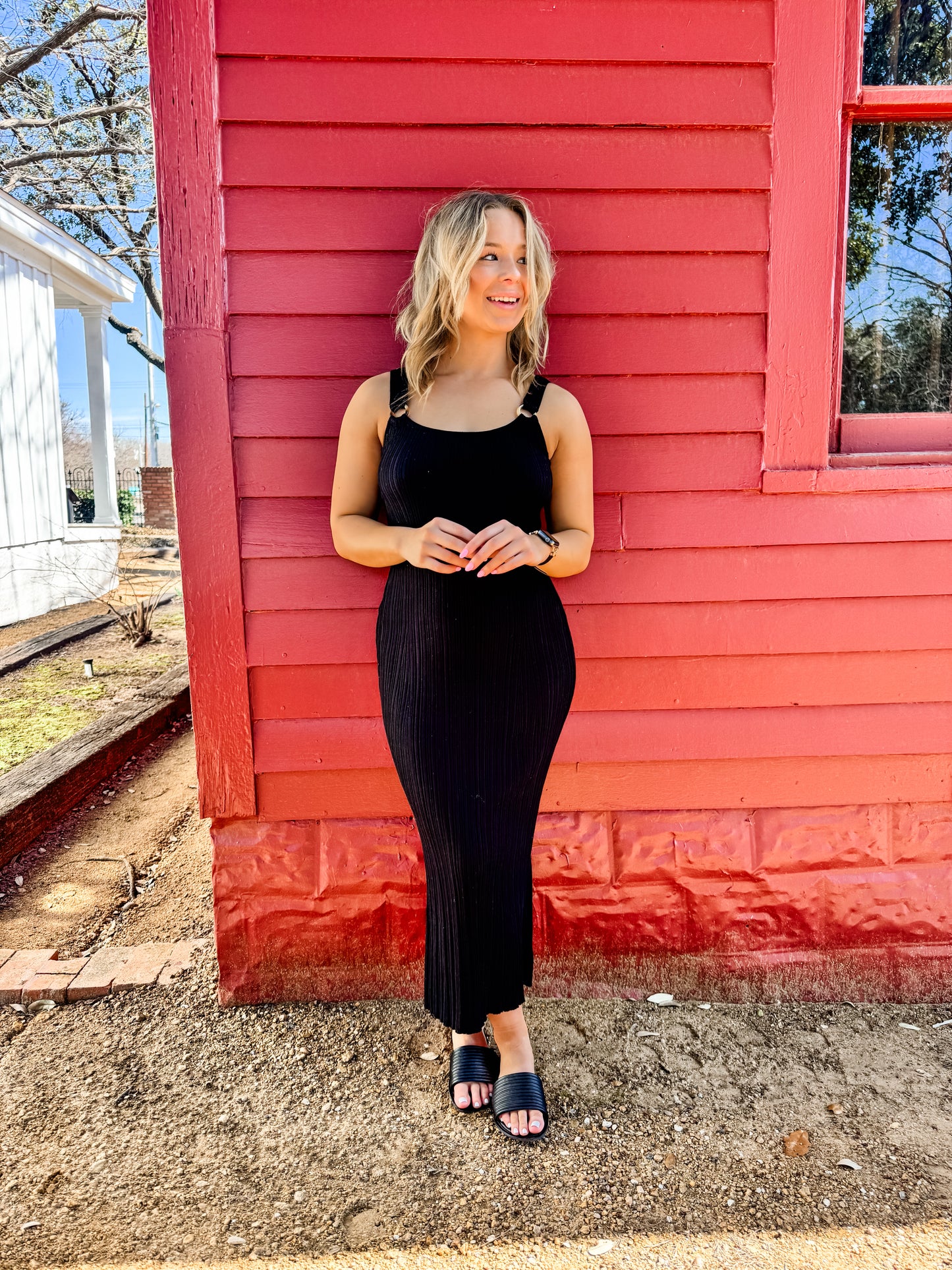 Salinas Midi Dress Black