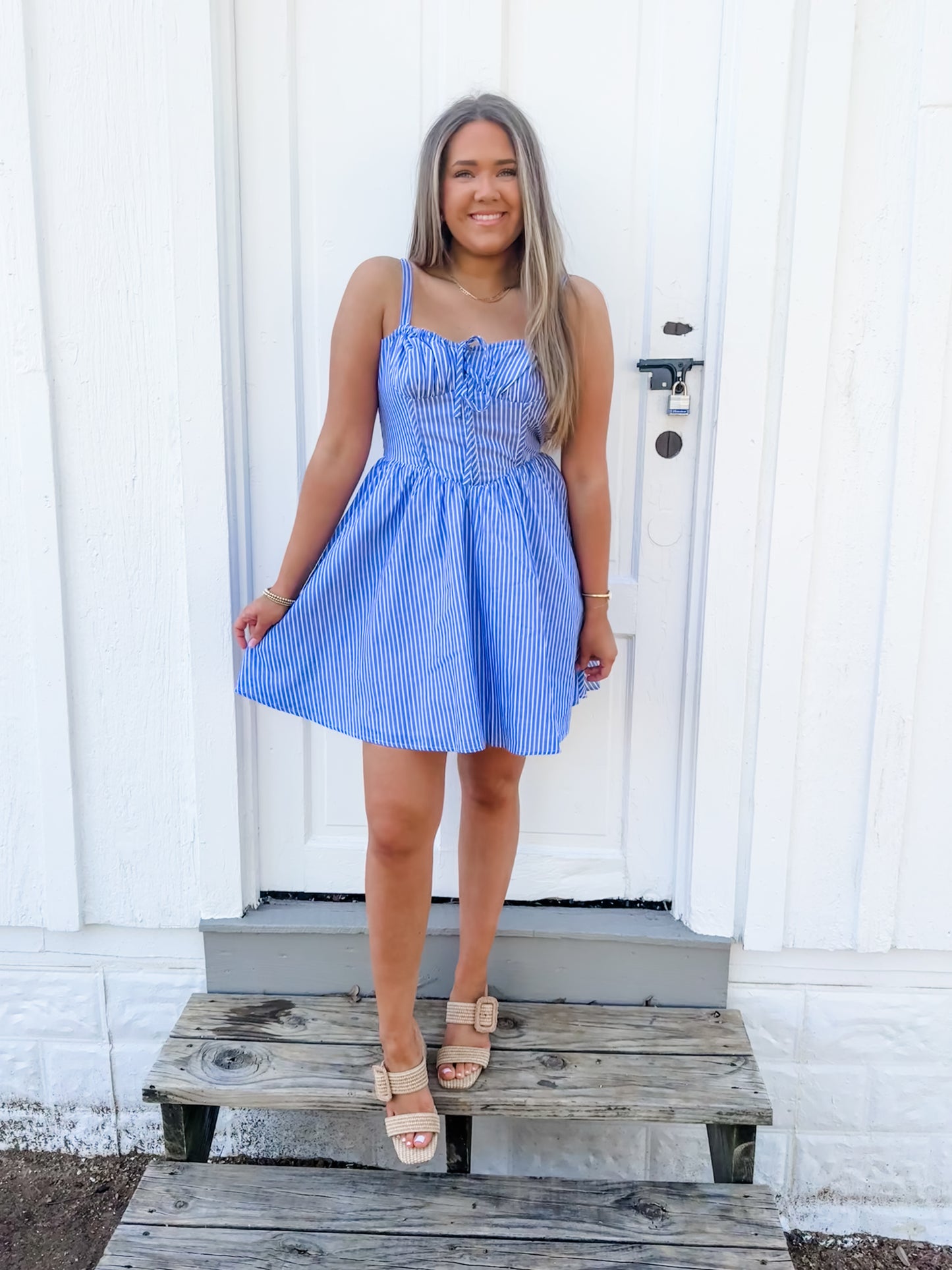 Summertime Blues Mini Dress
