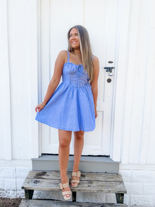 Summertime Blues Mini Dress
