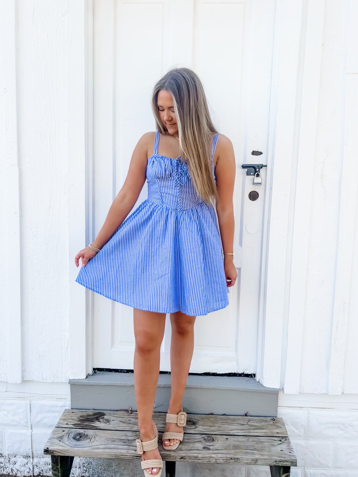 Summertime Blues Mini Dress