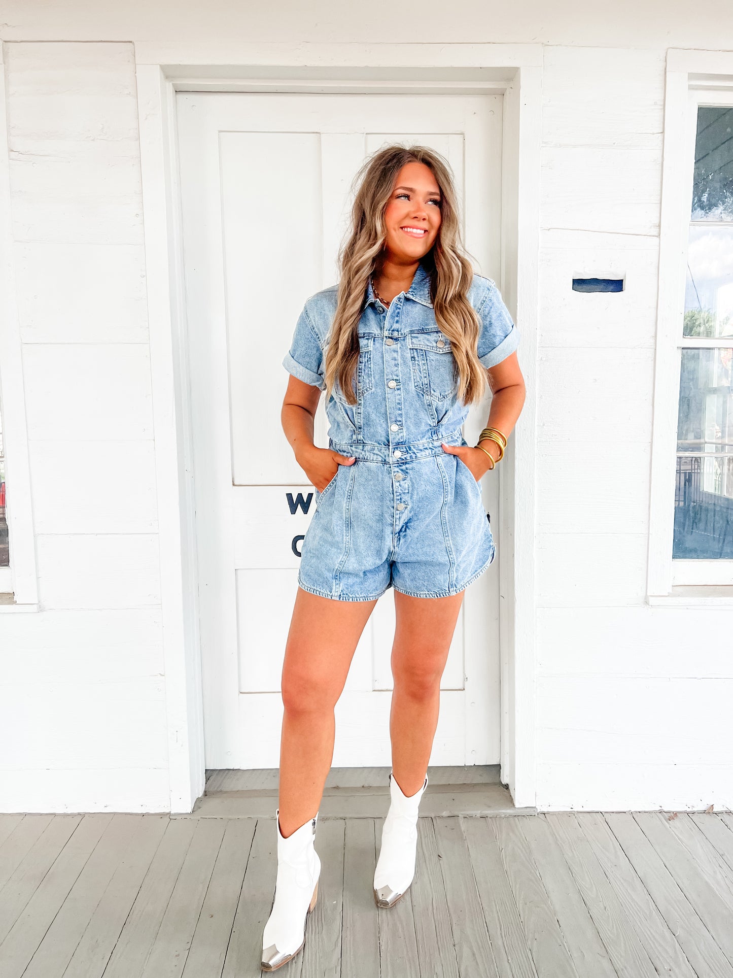 Daze Topanga Denim Romper
