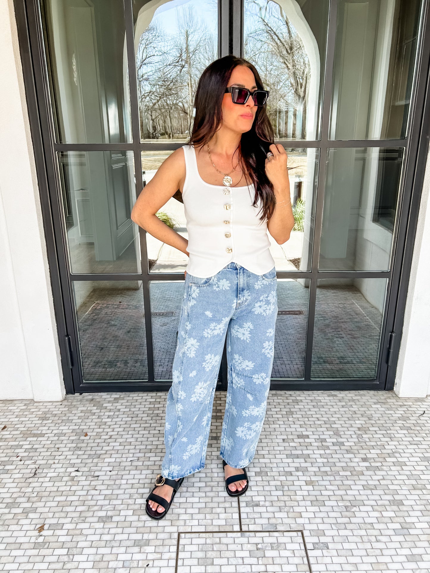 Daisy Denim Barrel Jeans