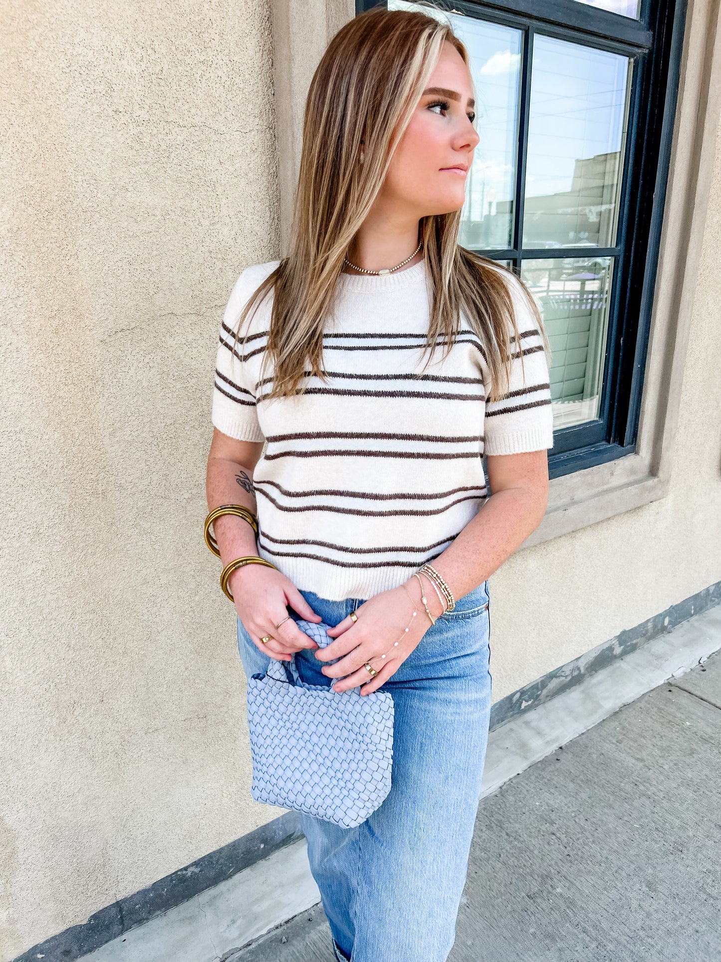 Z Supply GateWood Stripe Sweater Top